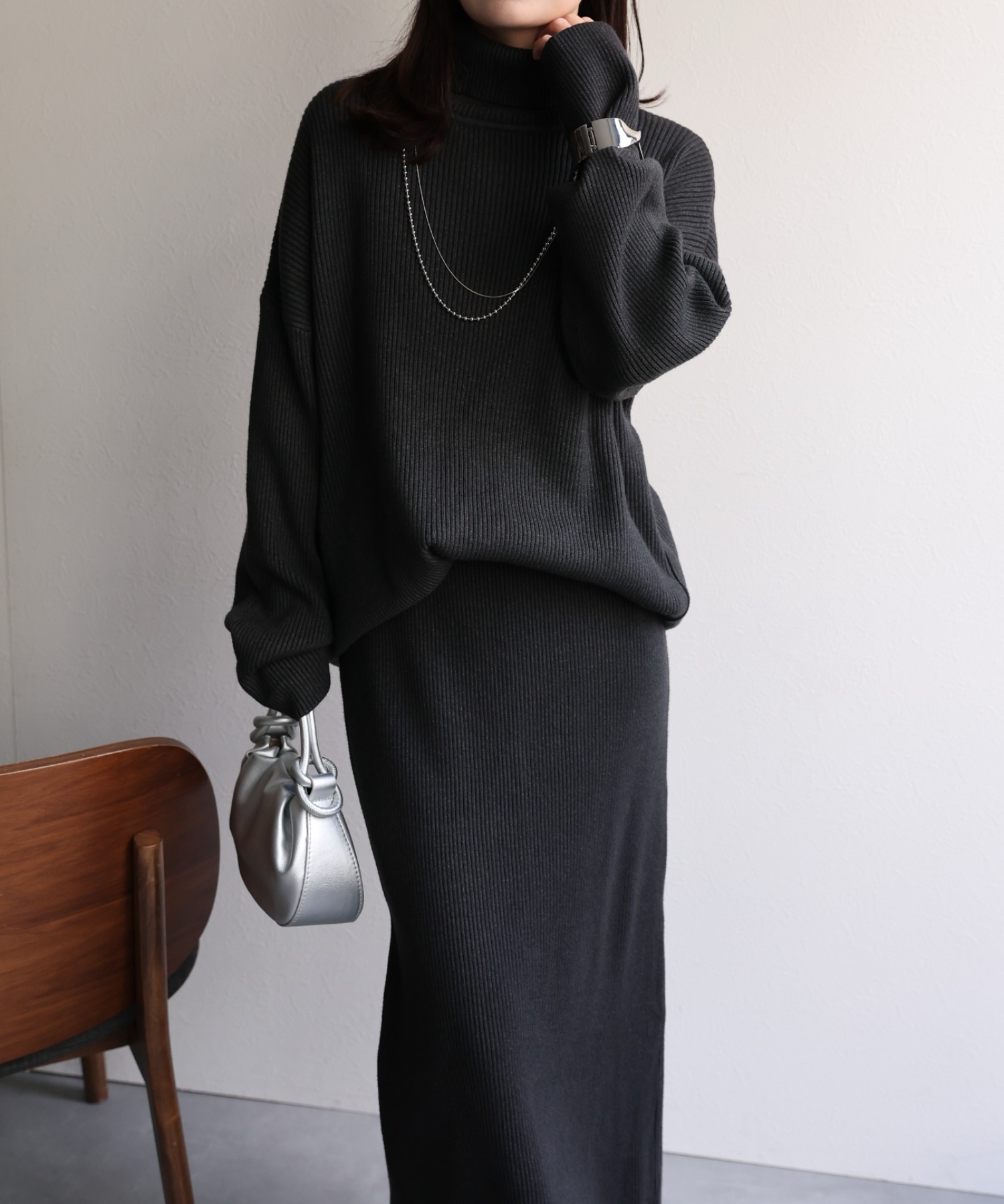 model：156cm 着用サイズ：FREE