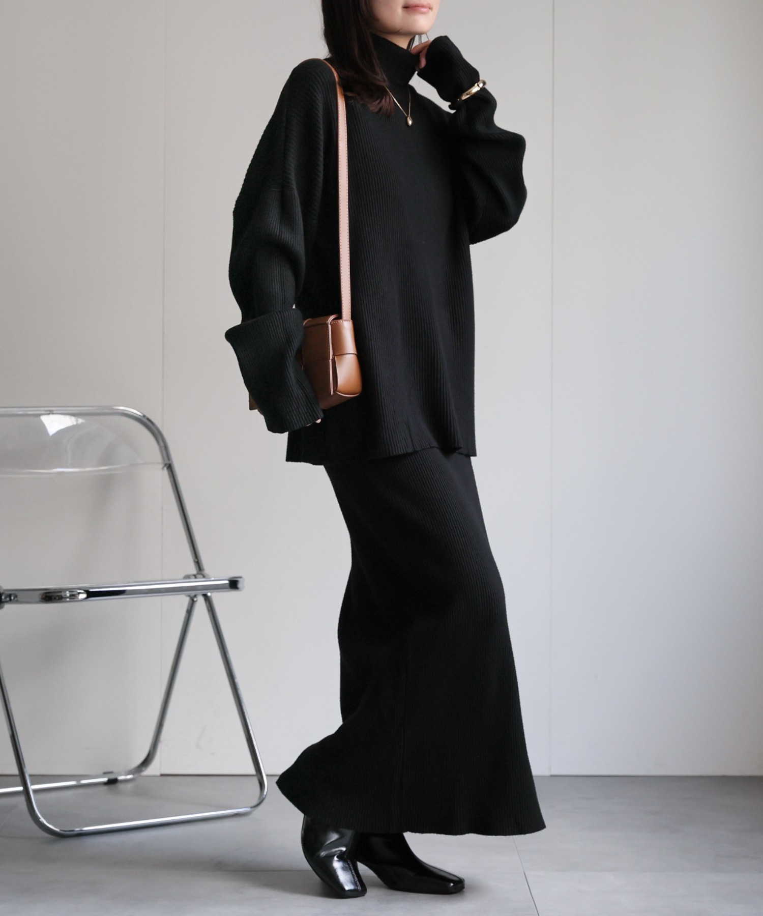 model：156cm 着用サイズ：FREE
