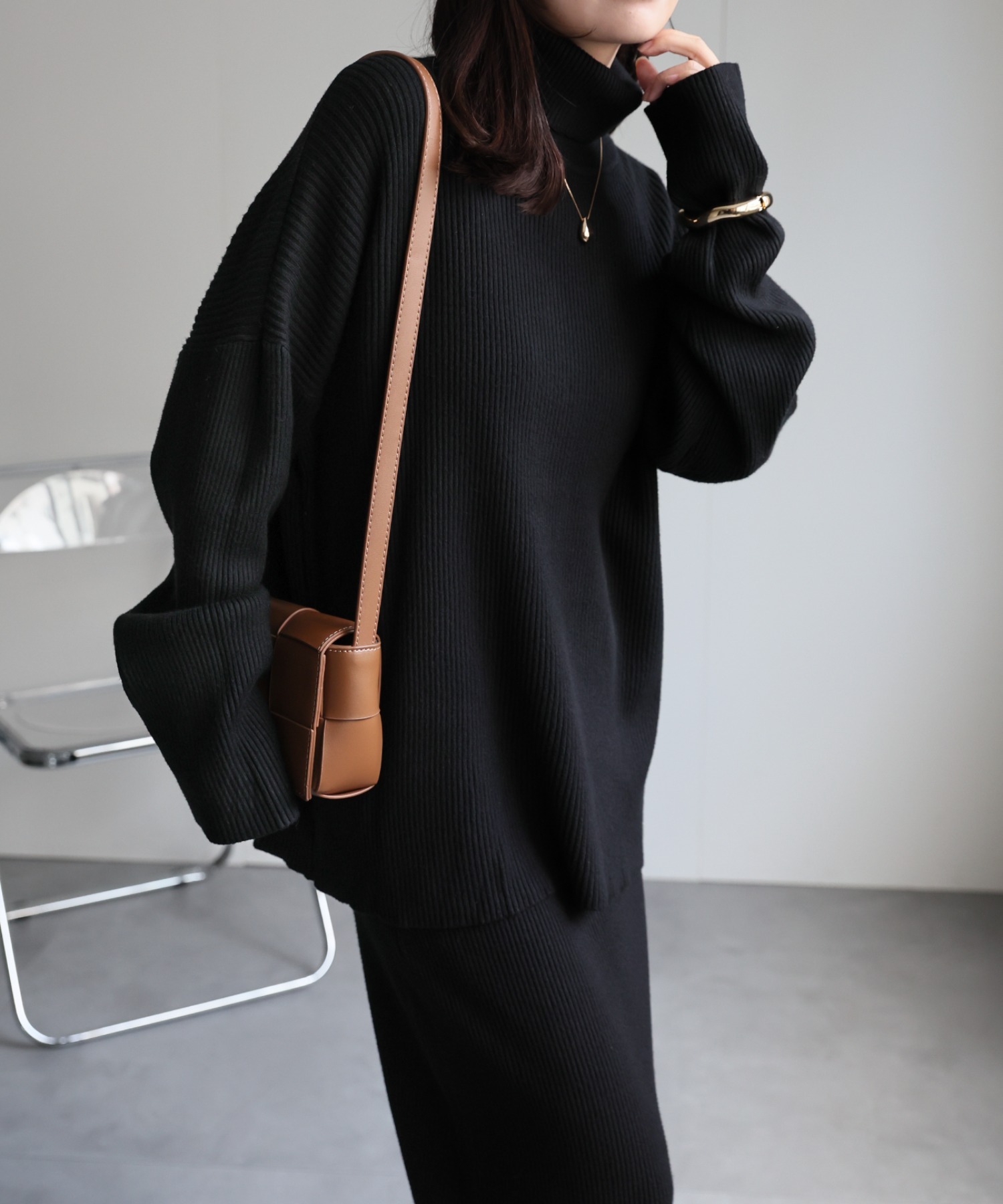 model：156cm 着用サイズ：FREE