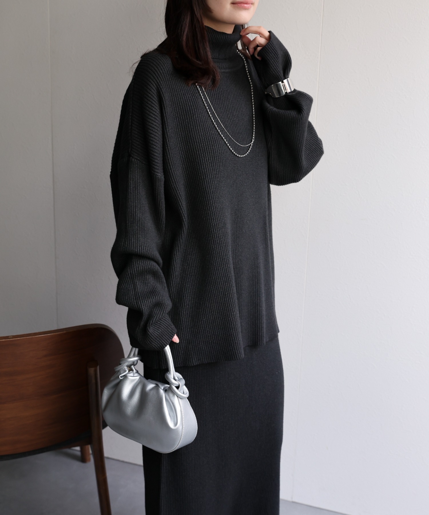 model：156cm 着用サイズ：FREE