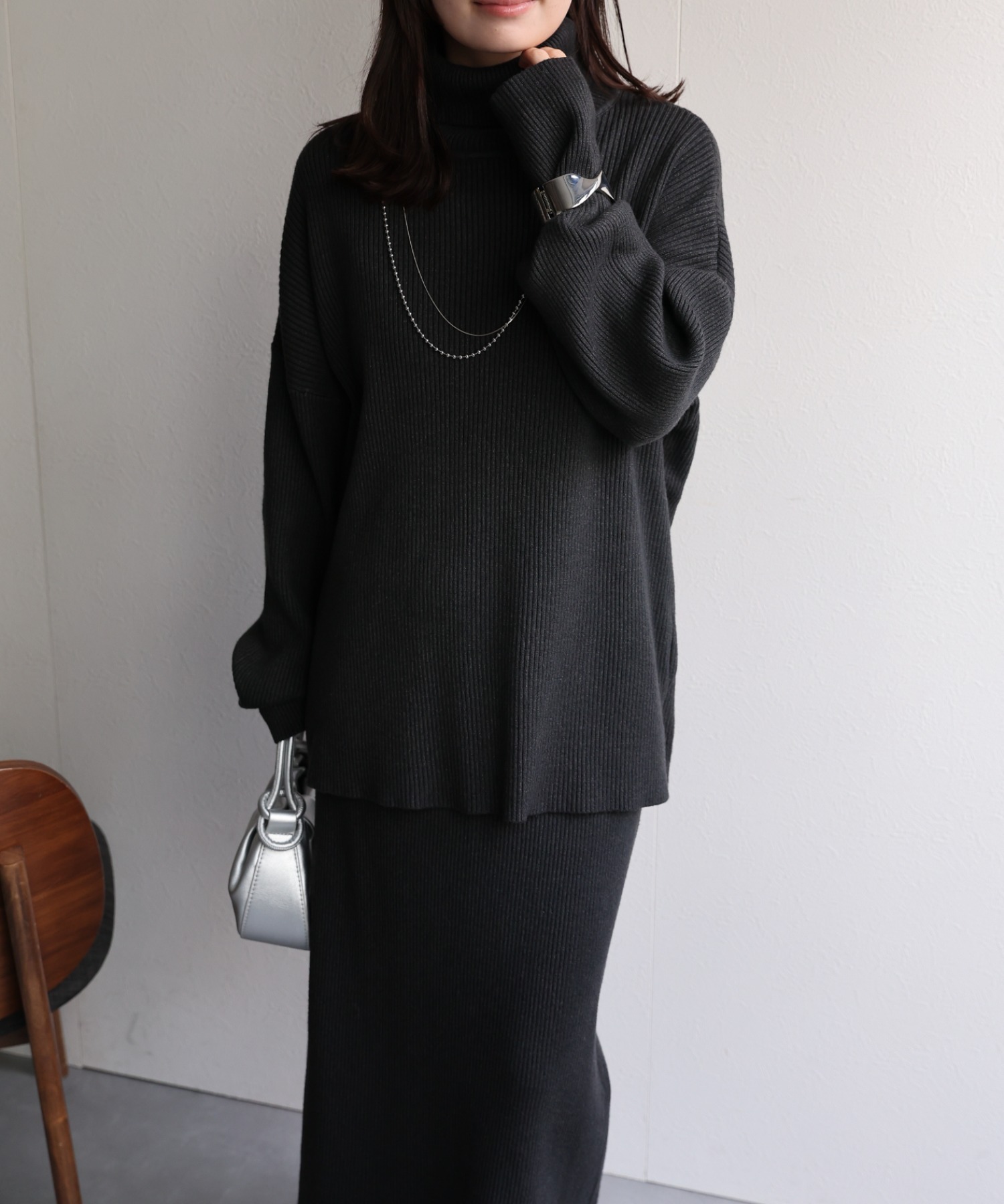 model：156cm 着用サイズ：FREE