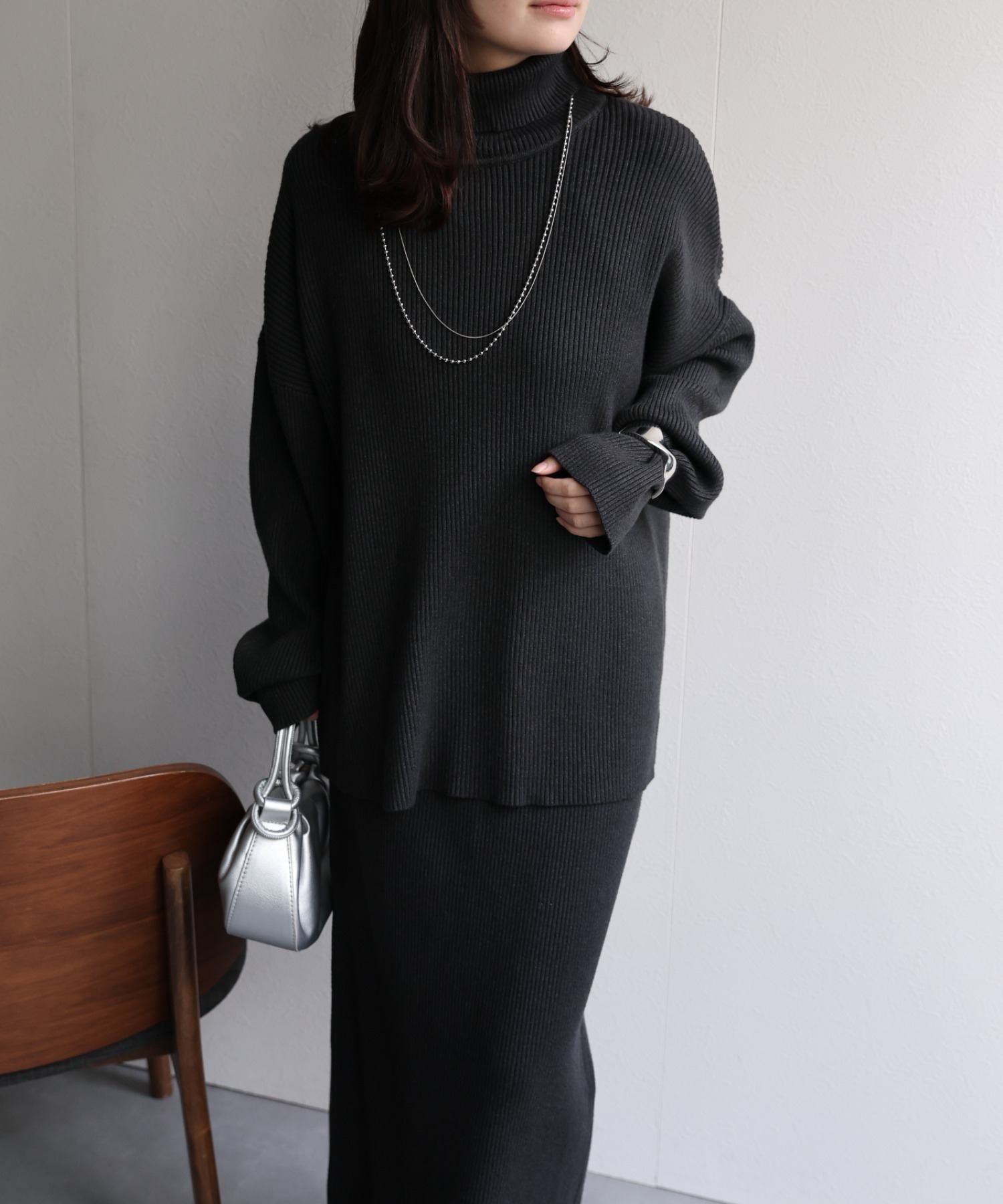 model：156cm 着用サイズ：FREE