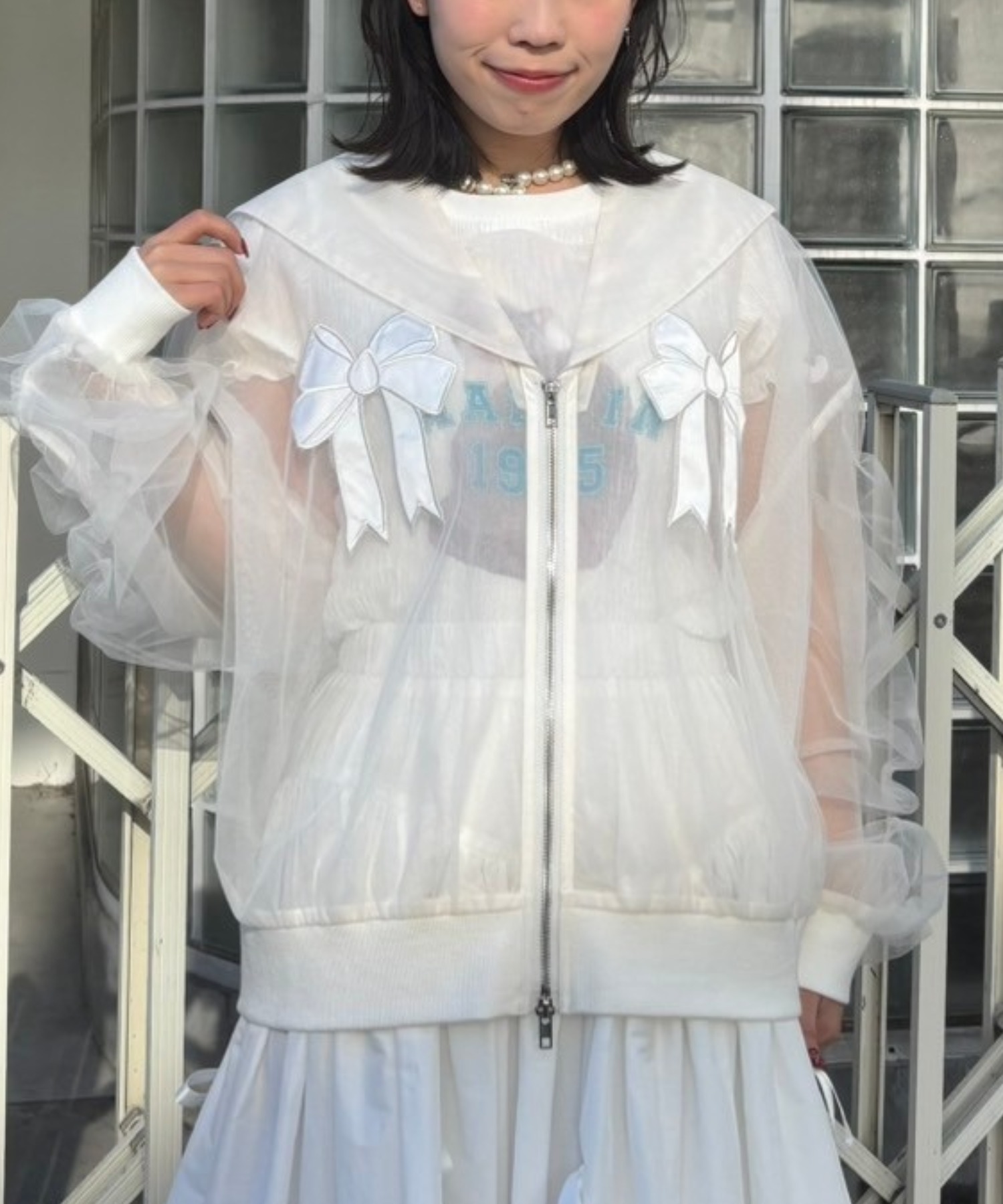 TULLE SHEER SAILOR ブラウス 【公式通販】