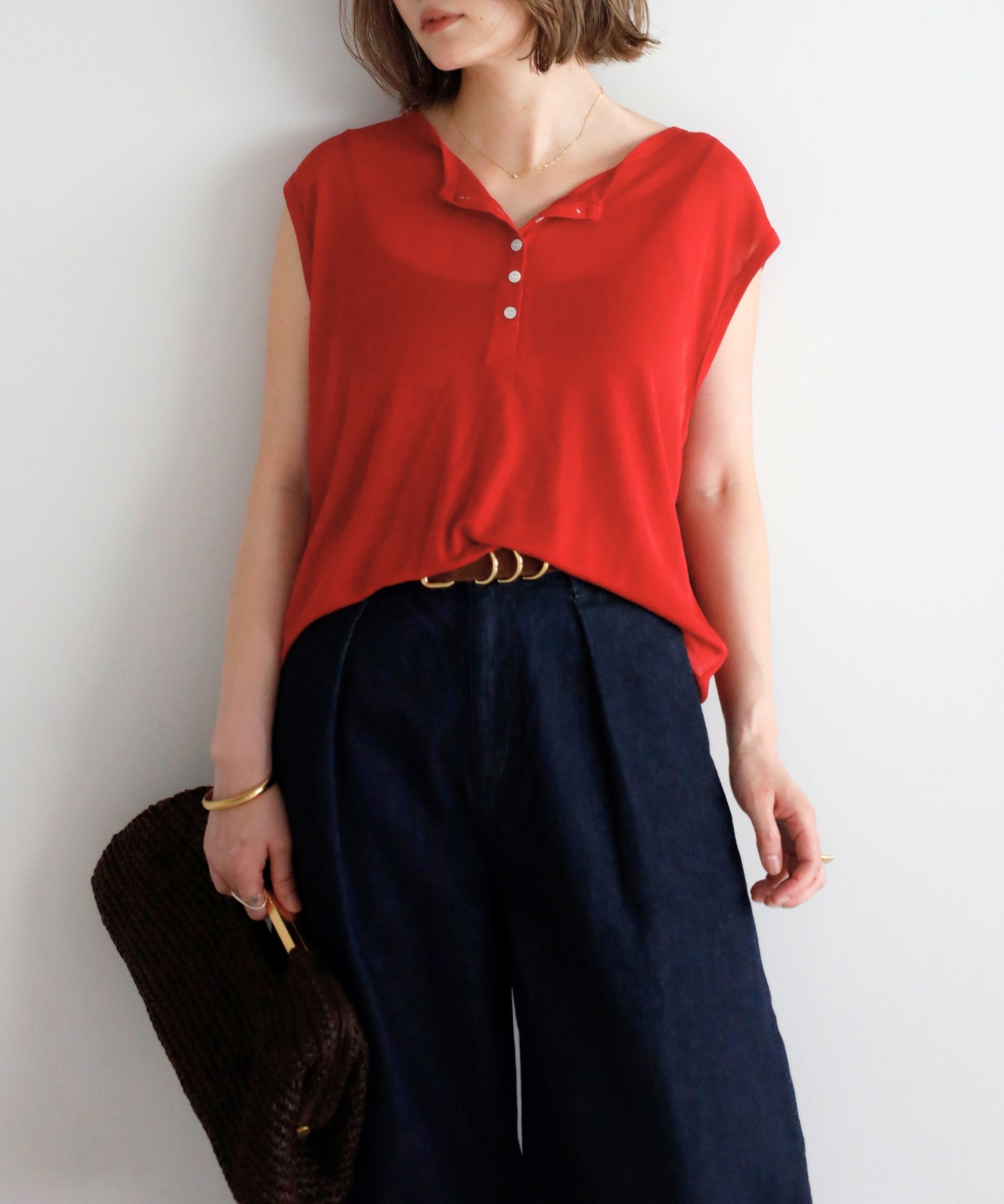 model：H158 着用サイズ：FREE