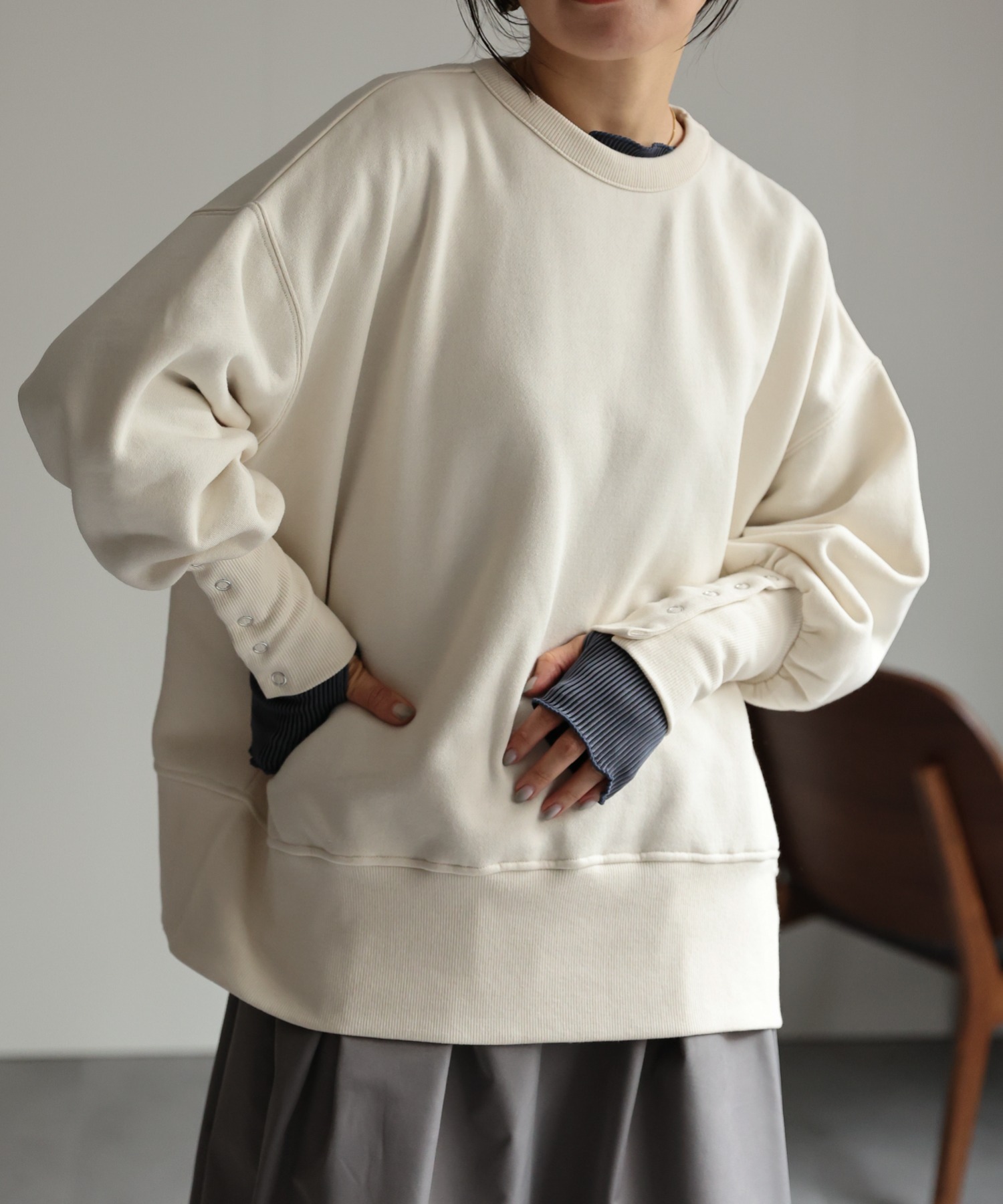 model:162㎝　着用サイズ:FREE