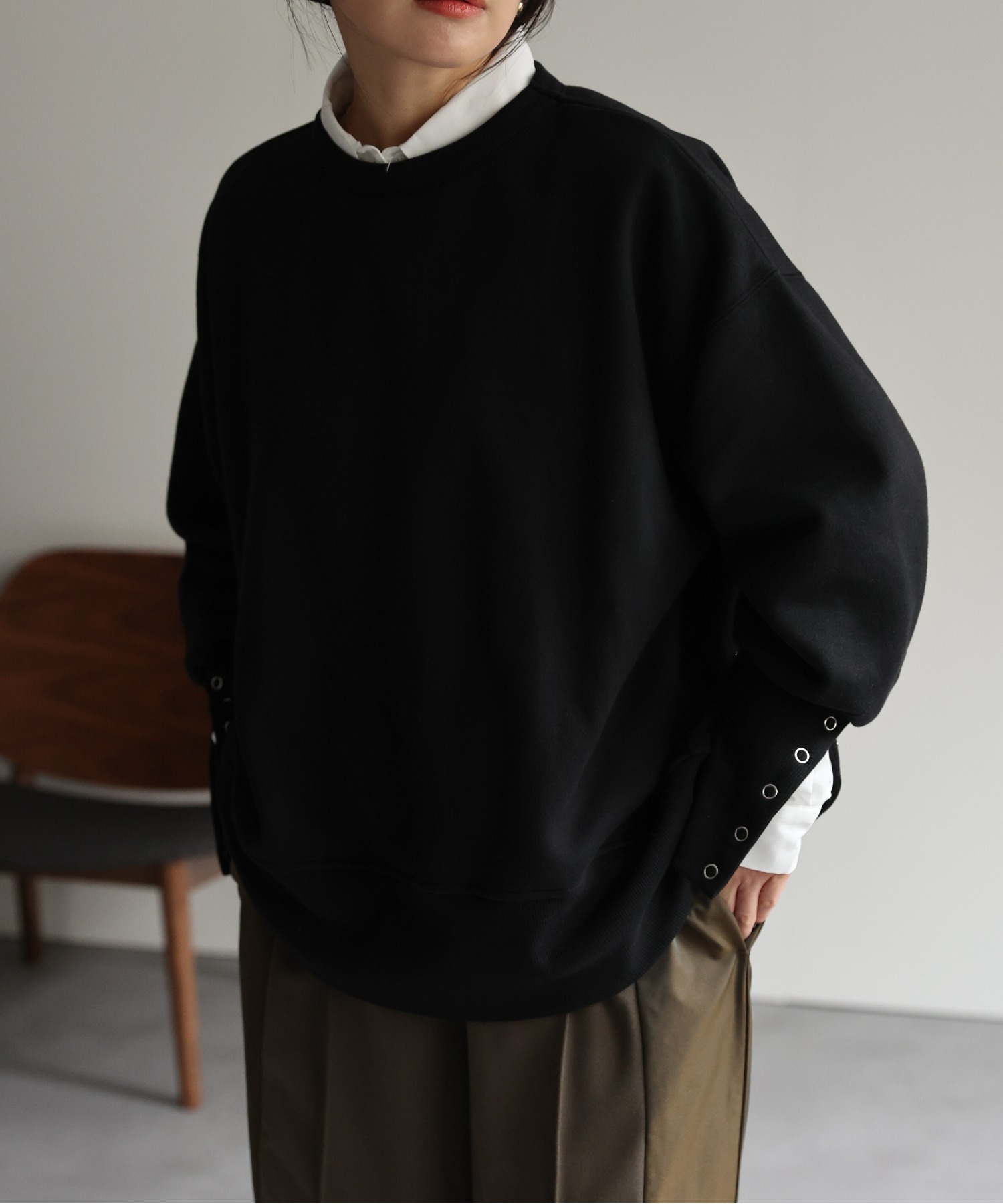 model:162㎝　着用サイズ:FREE