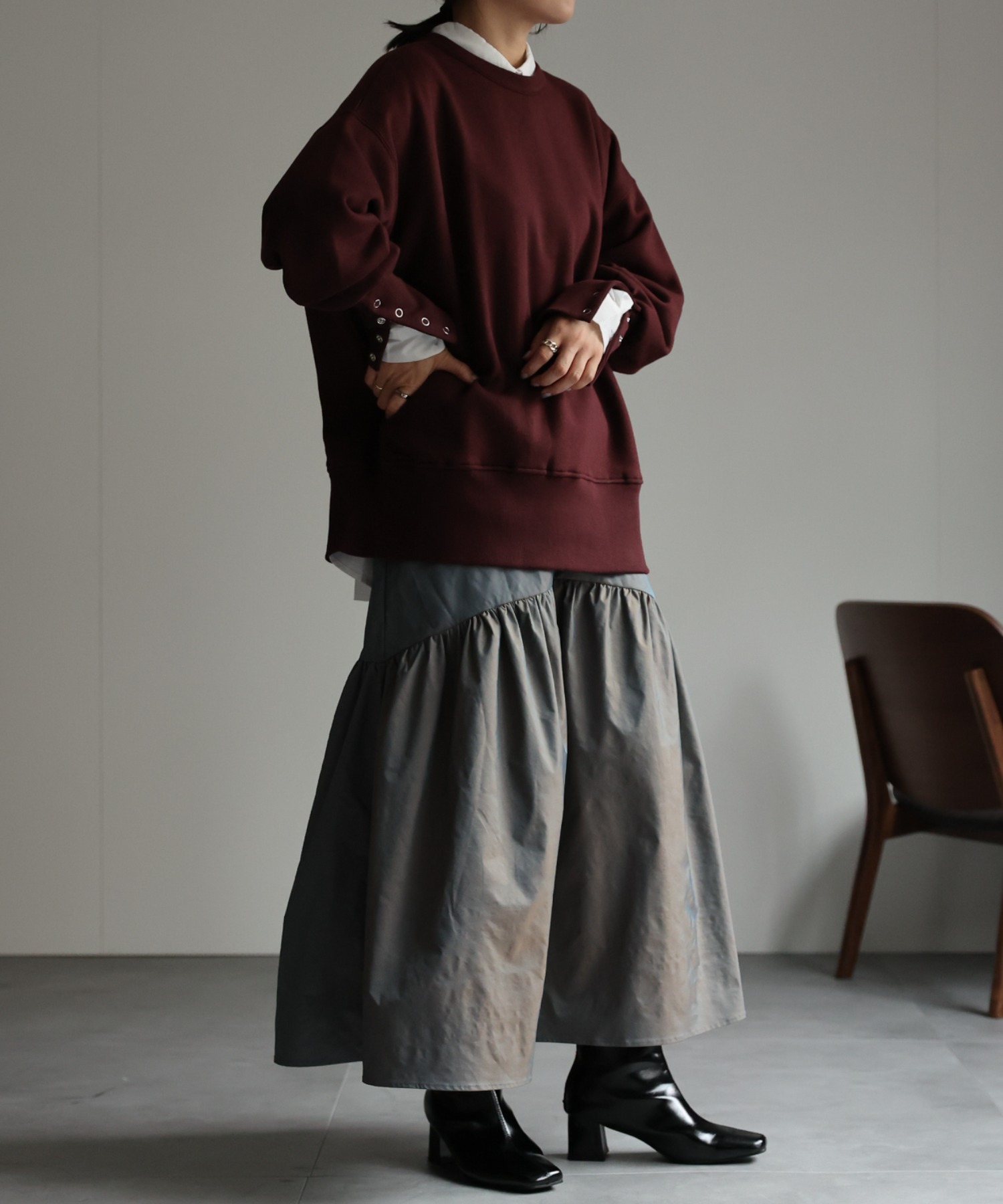 model:162㎝　着用サイズ:FREE
