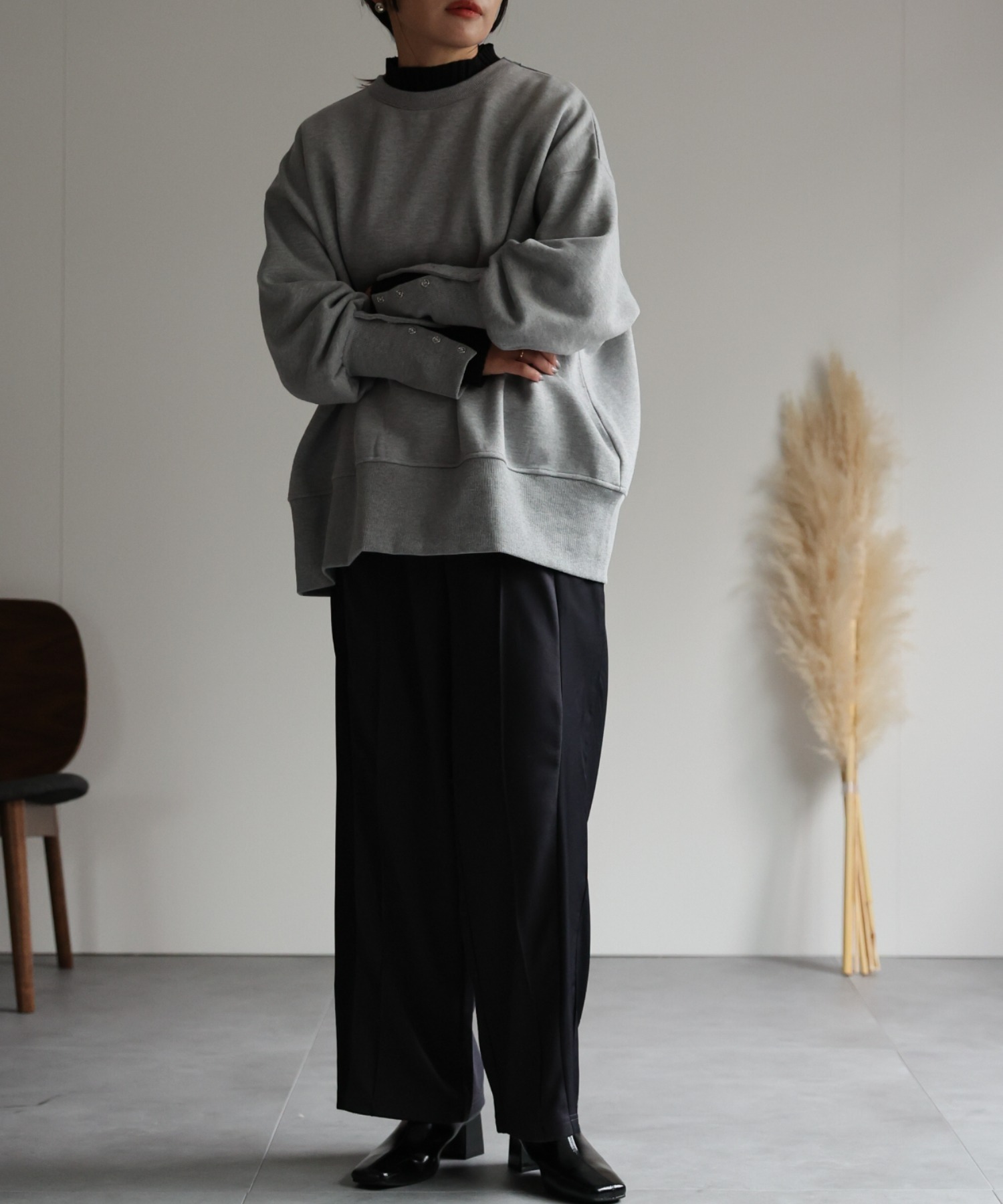 model:162㎝　着用サイズ:FREE