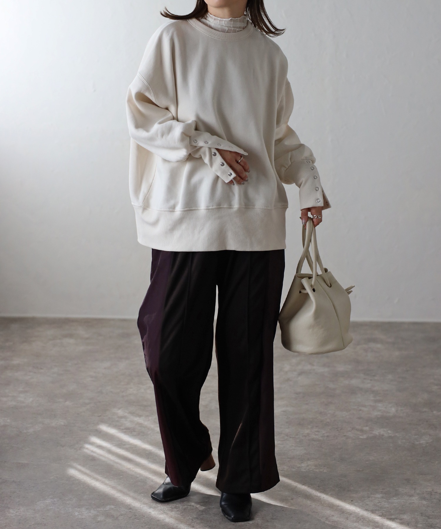 model:162㎝　着用サイズ:FREE