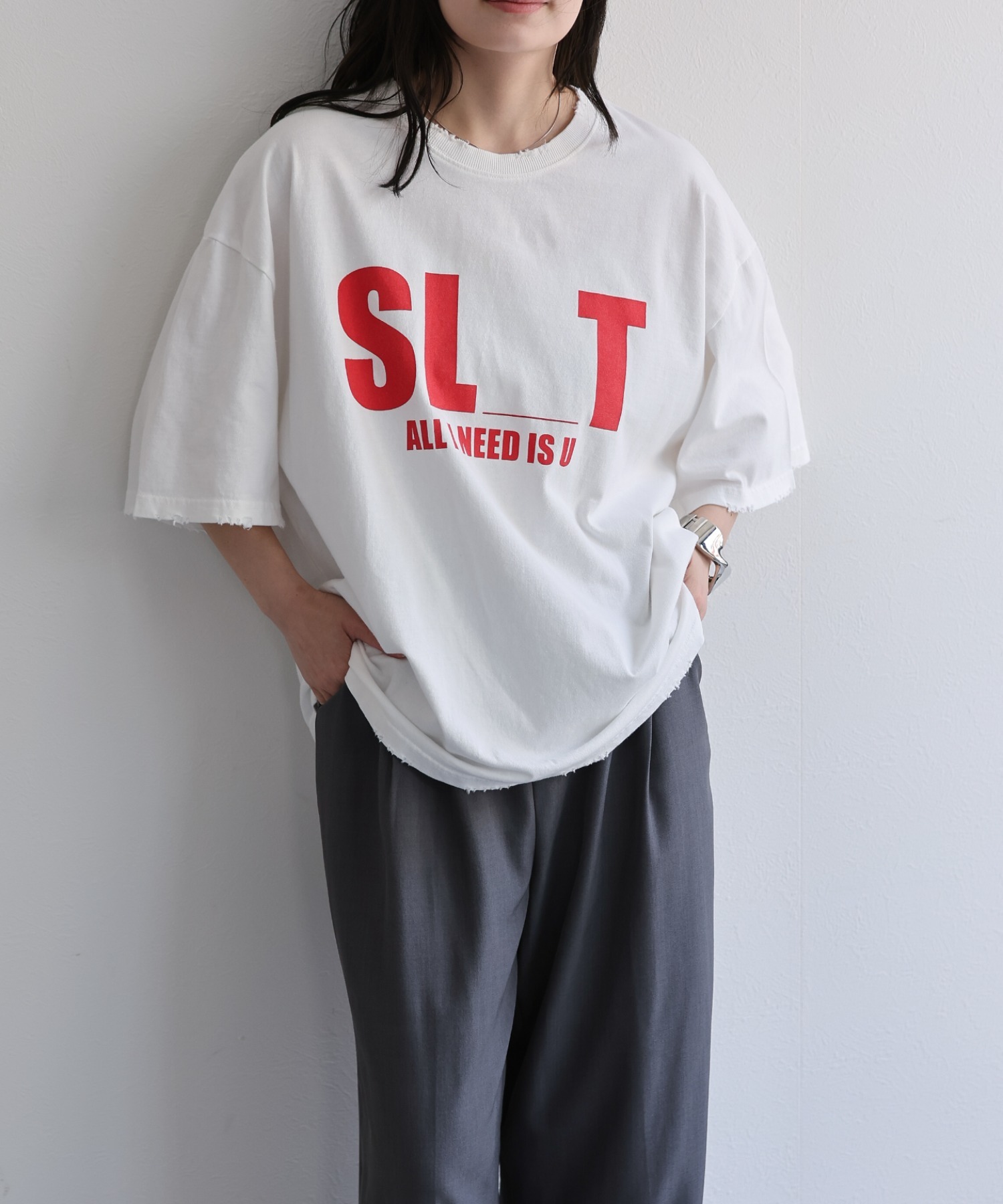 model：156cm 着用サイズ：FREE
