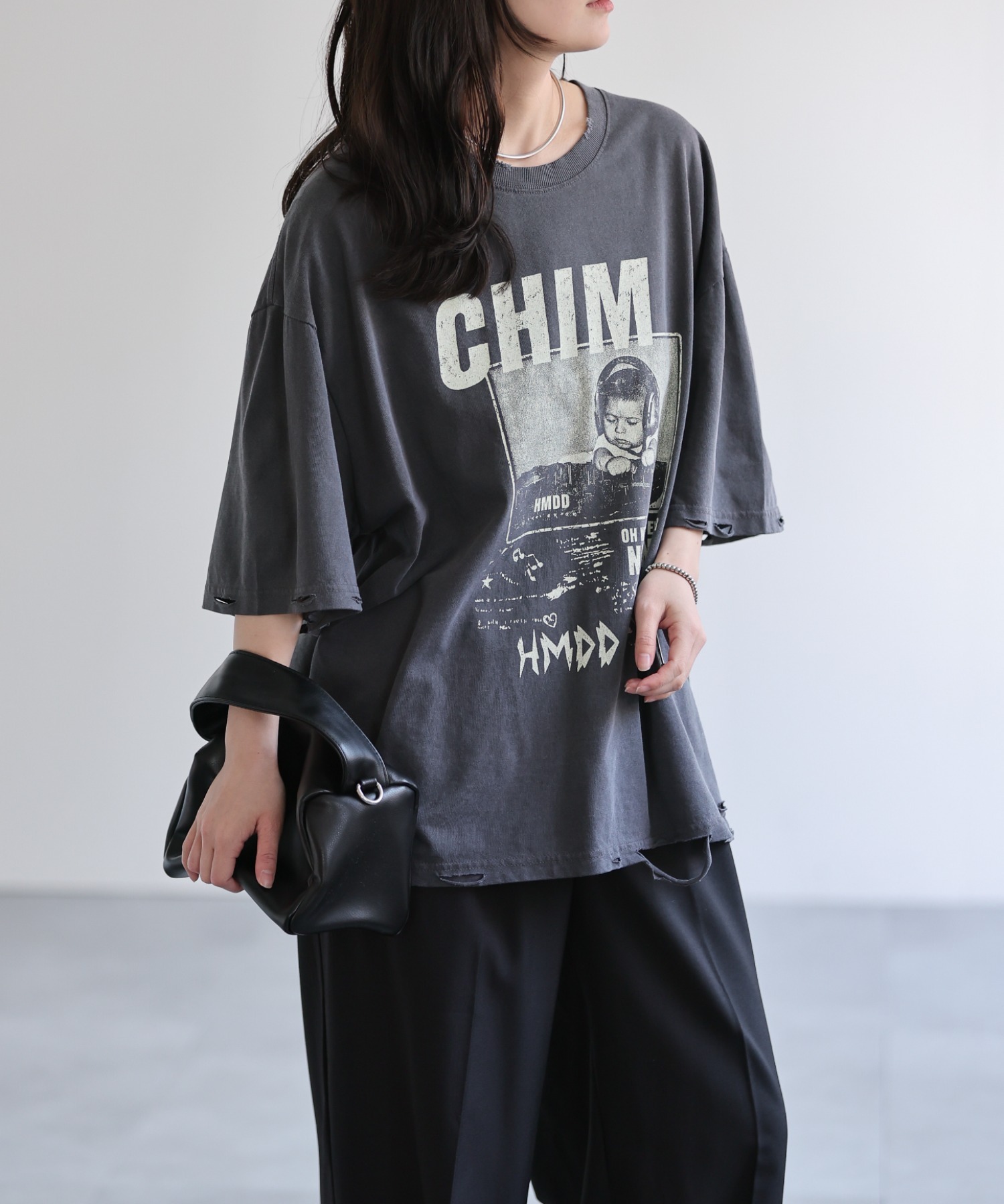 model：156cm 着用サイズ：FREE