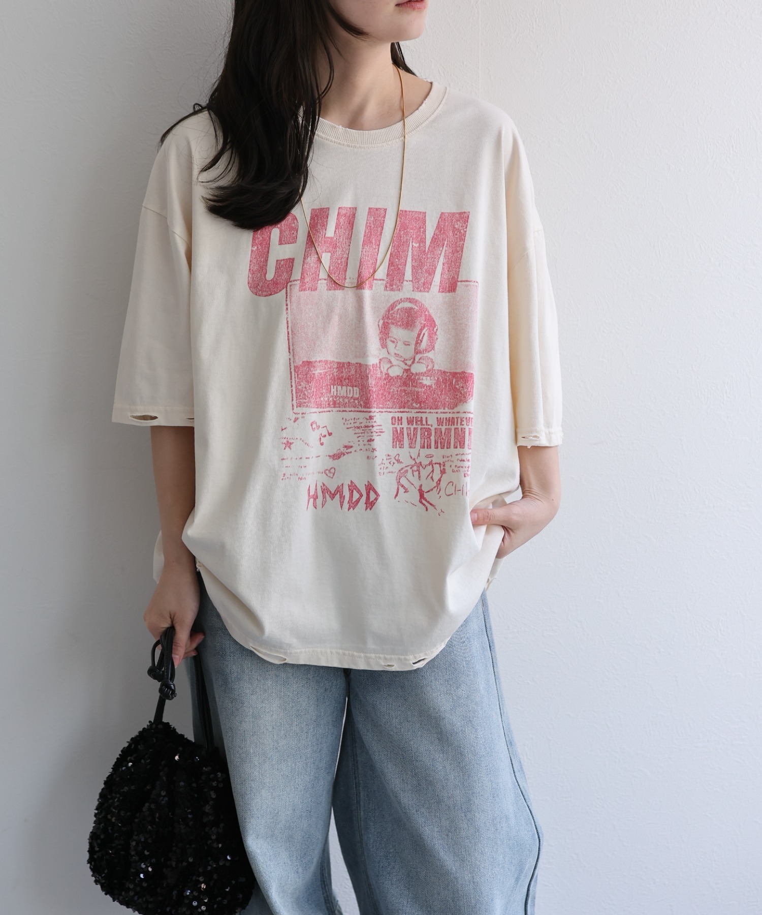 model：156cm 着用サイズ：FREE