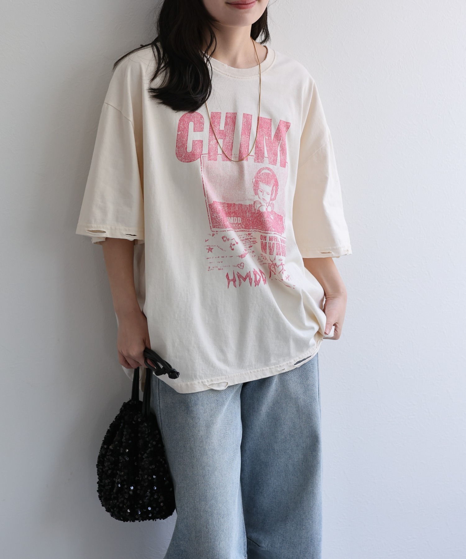 model：156cm 着用サイズ：FREE