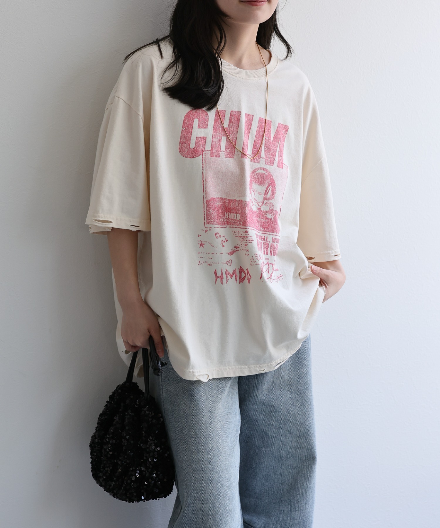 model：156cm 着用サイズ：FREE