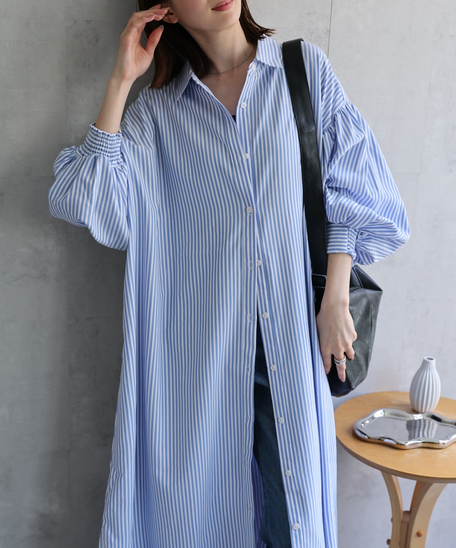 model：162cm 着用サイズ：F