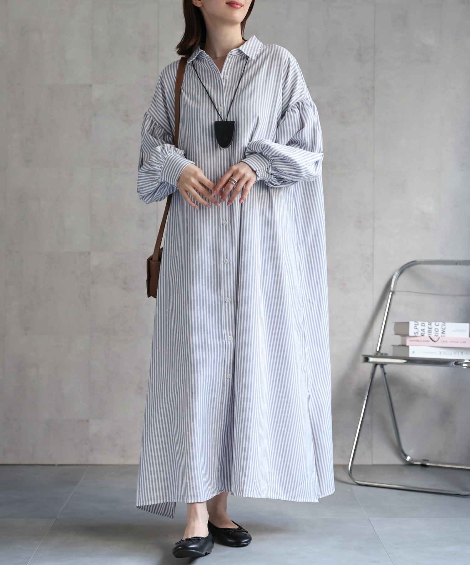 model：162cm 着用サイズ：F