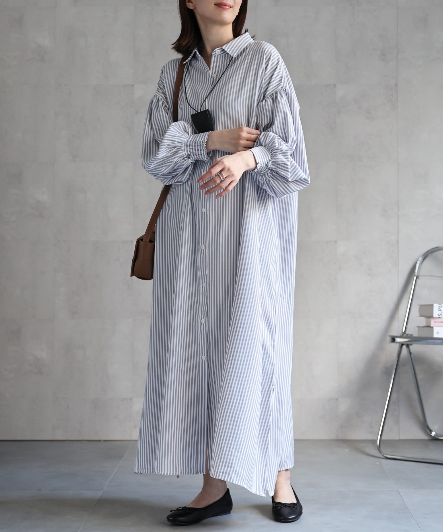 model：162cm 着用サイズ：F