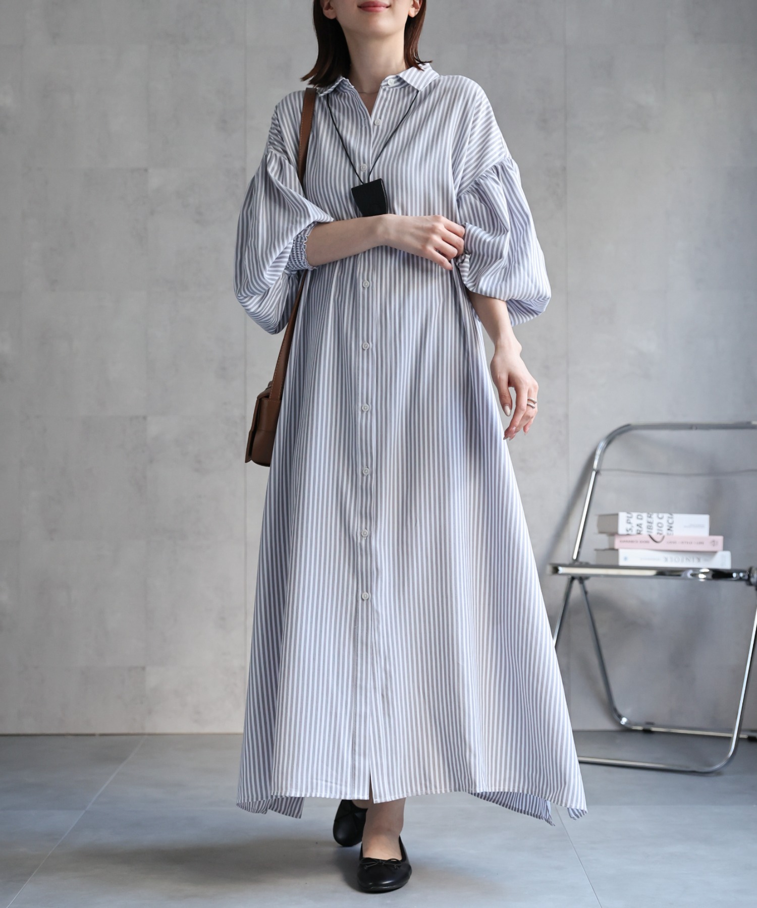 model：162cm 着用サイズ：F