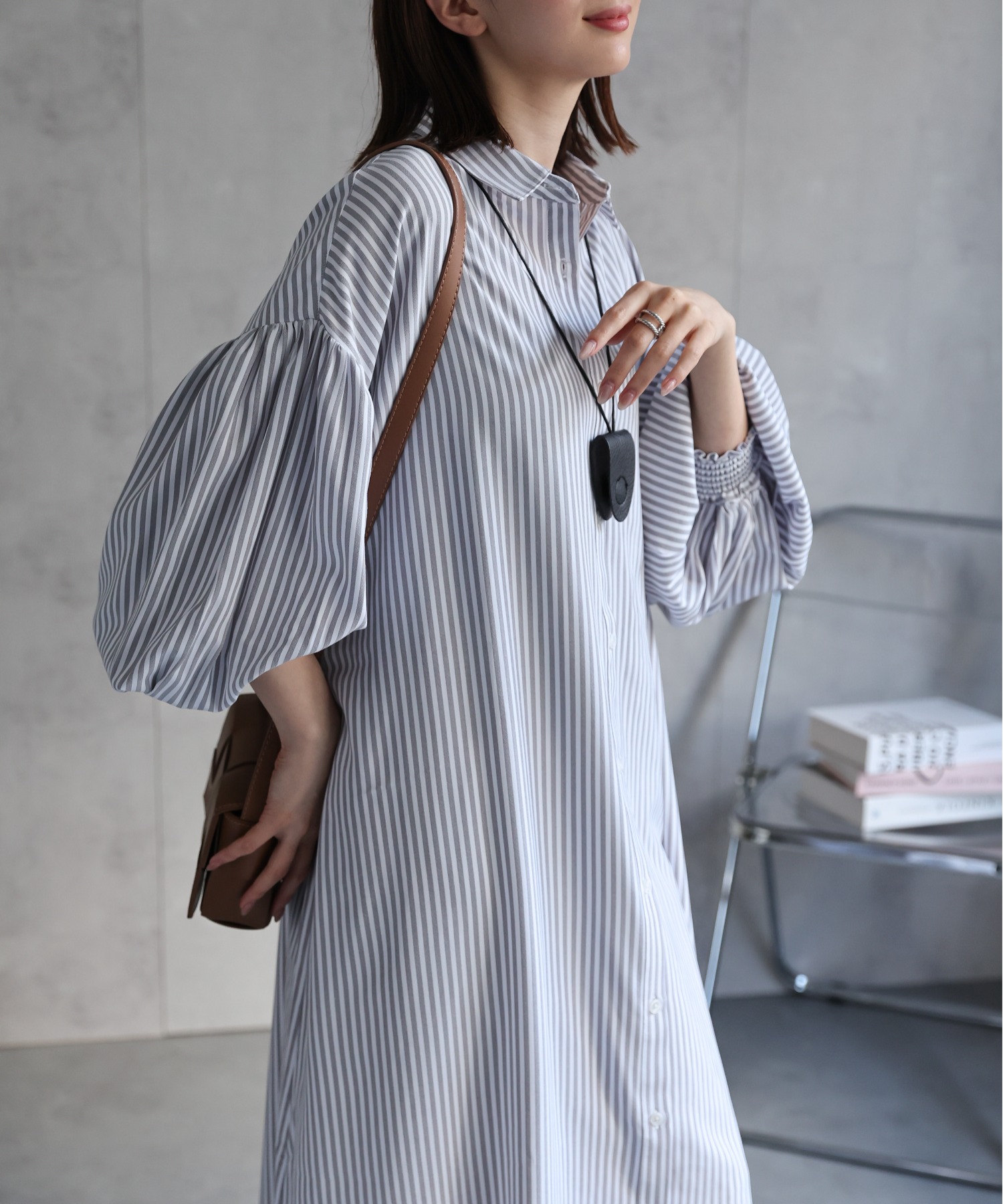model：162cm 着用サイズ：F