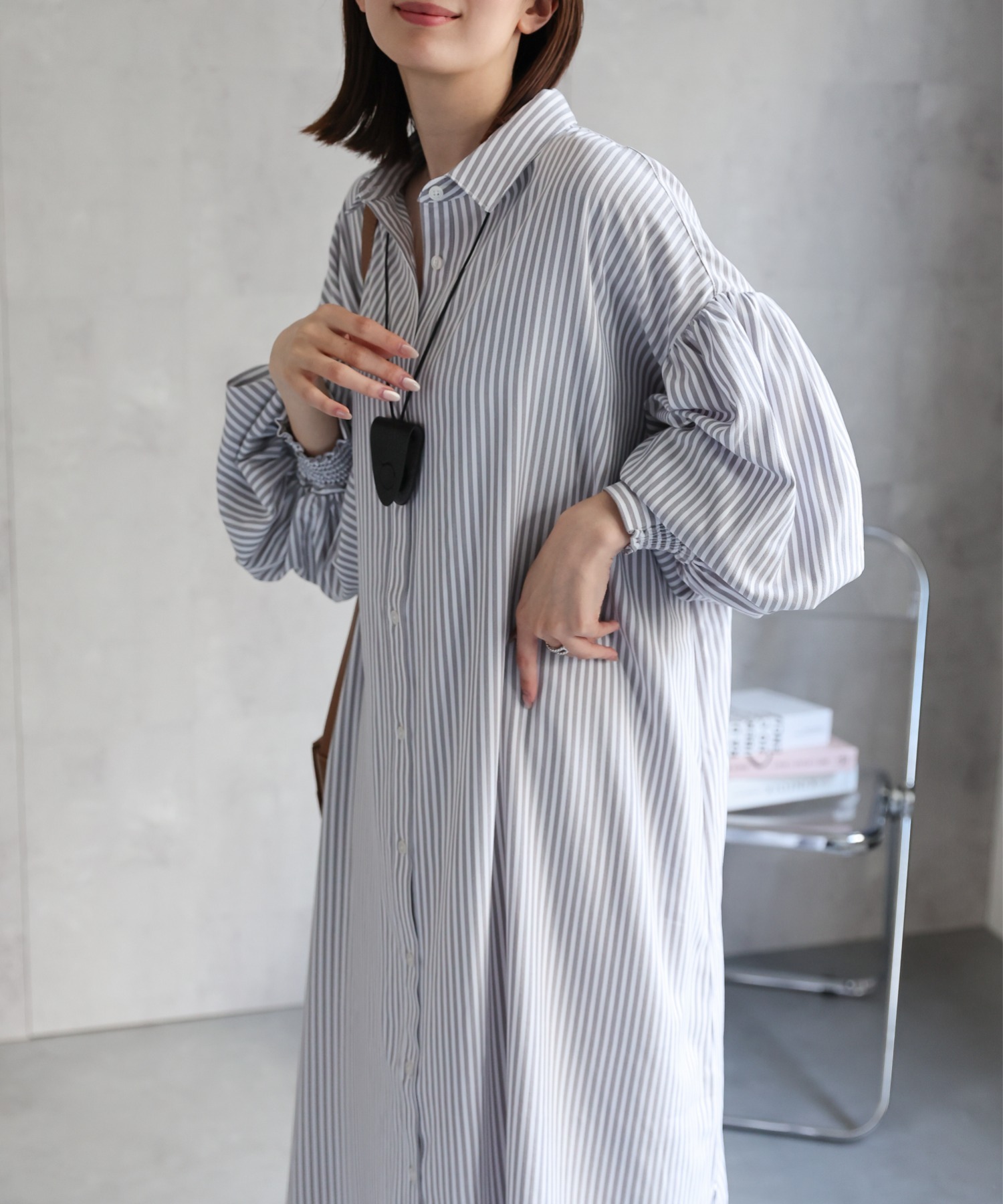 model：162cm 着用サイズ：F