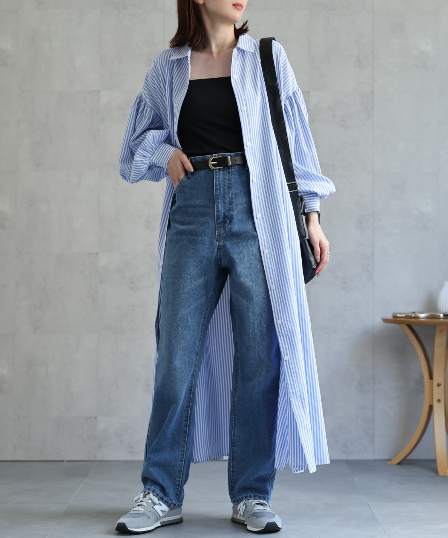 model：162cm 着用サイズ：F