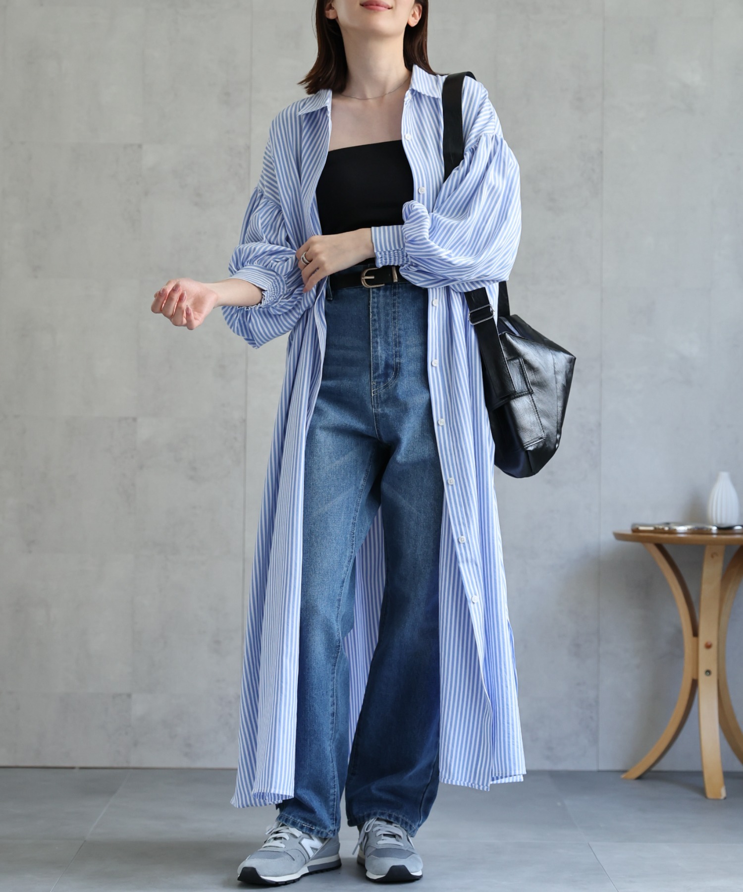 model：162cm 着用サイズ：F