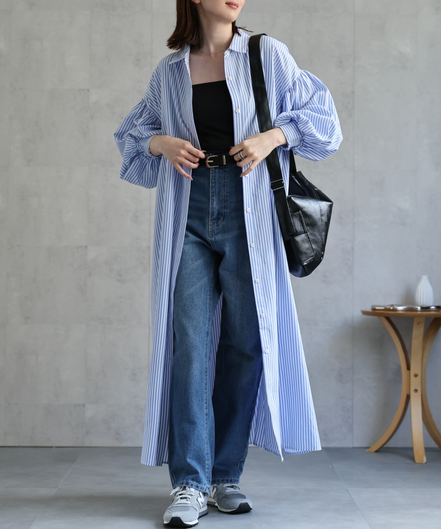 model：162cm 着用サイズ：F