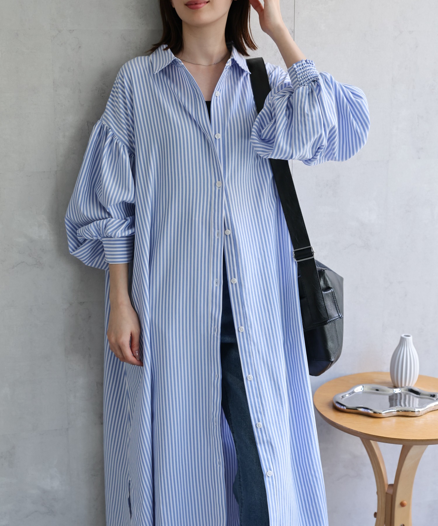 model：162cm 着用サイズ：F