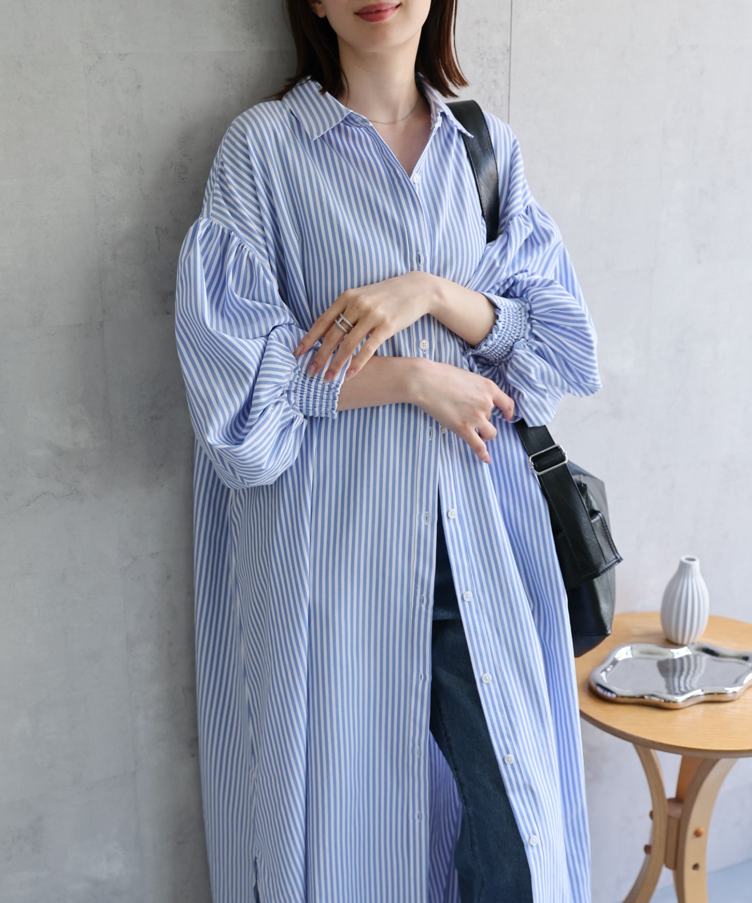 model：162cm 着用サイズ：F