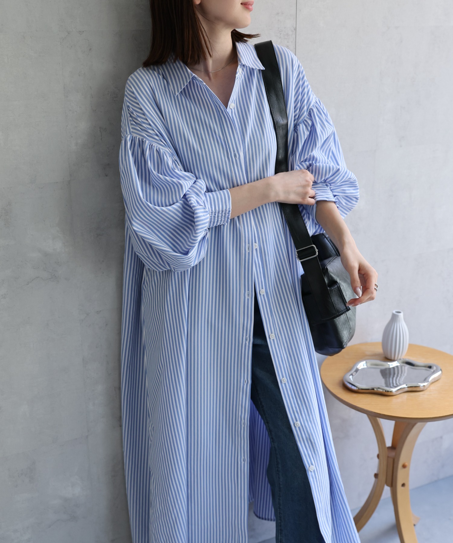 model：162cm 着用サイズ：F