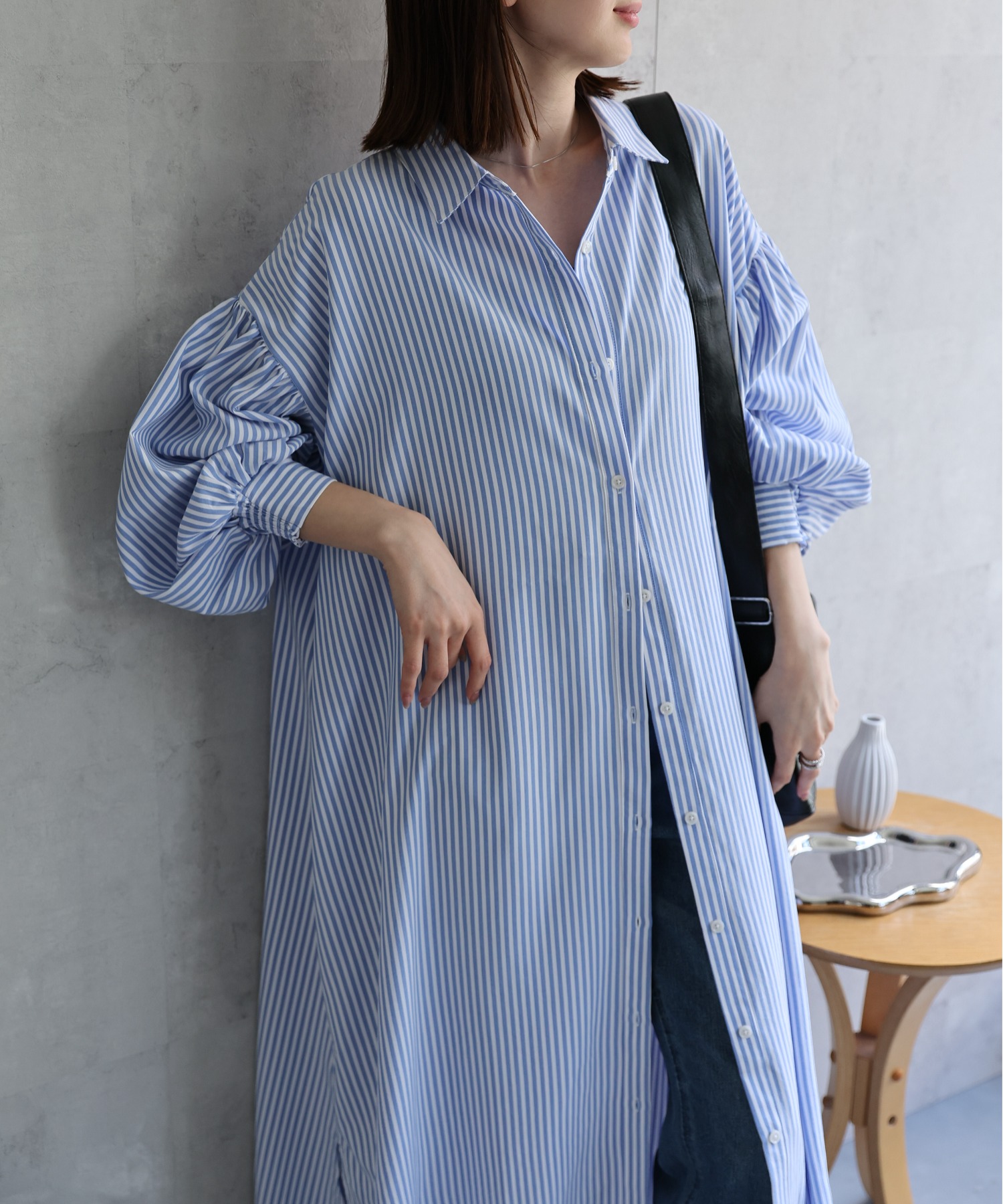 model：162cm 着用サイズ：F