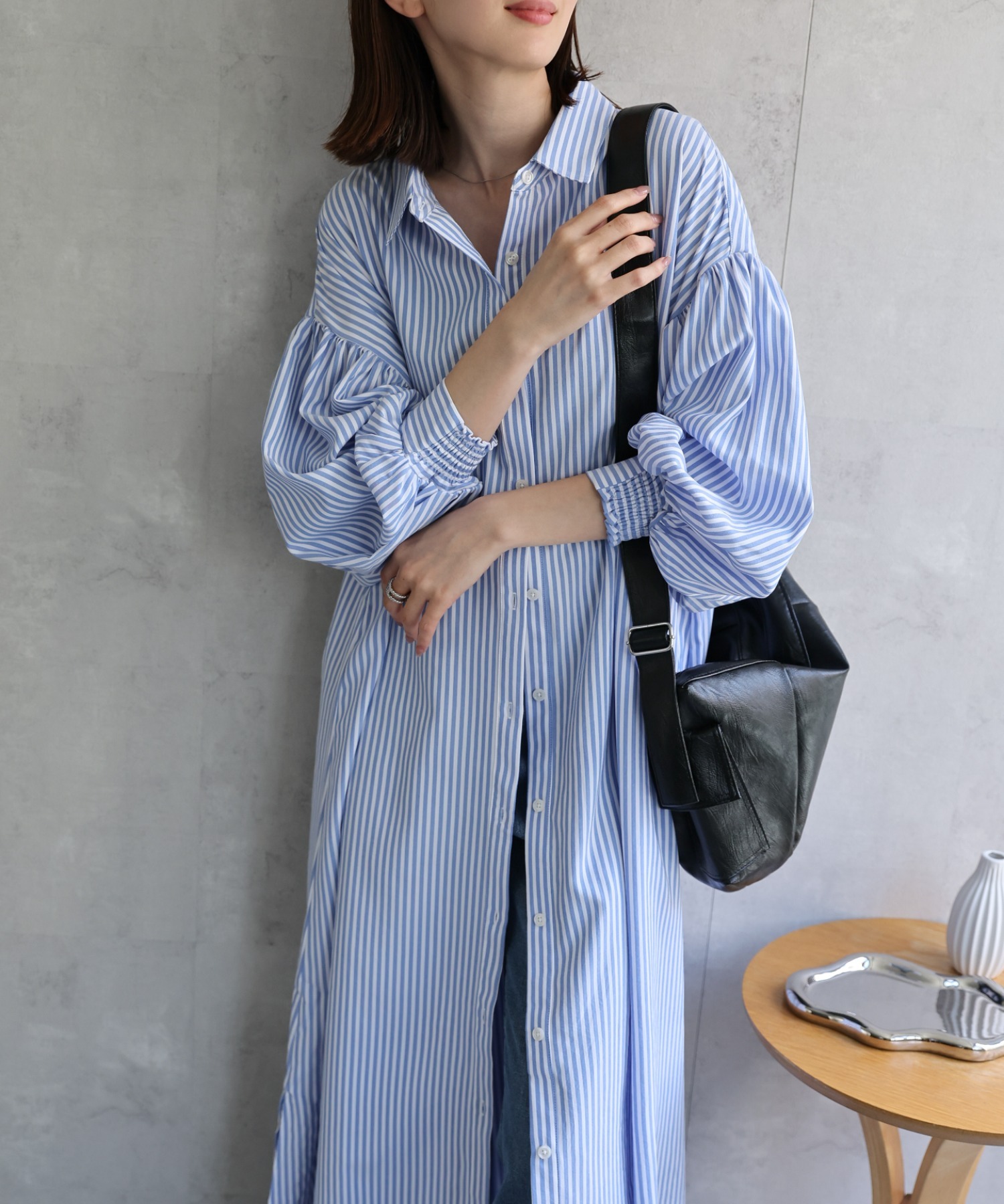 model：162cm 着用サイズ：F