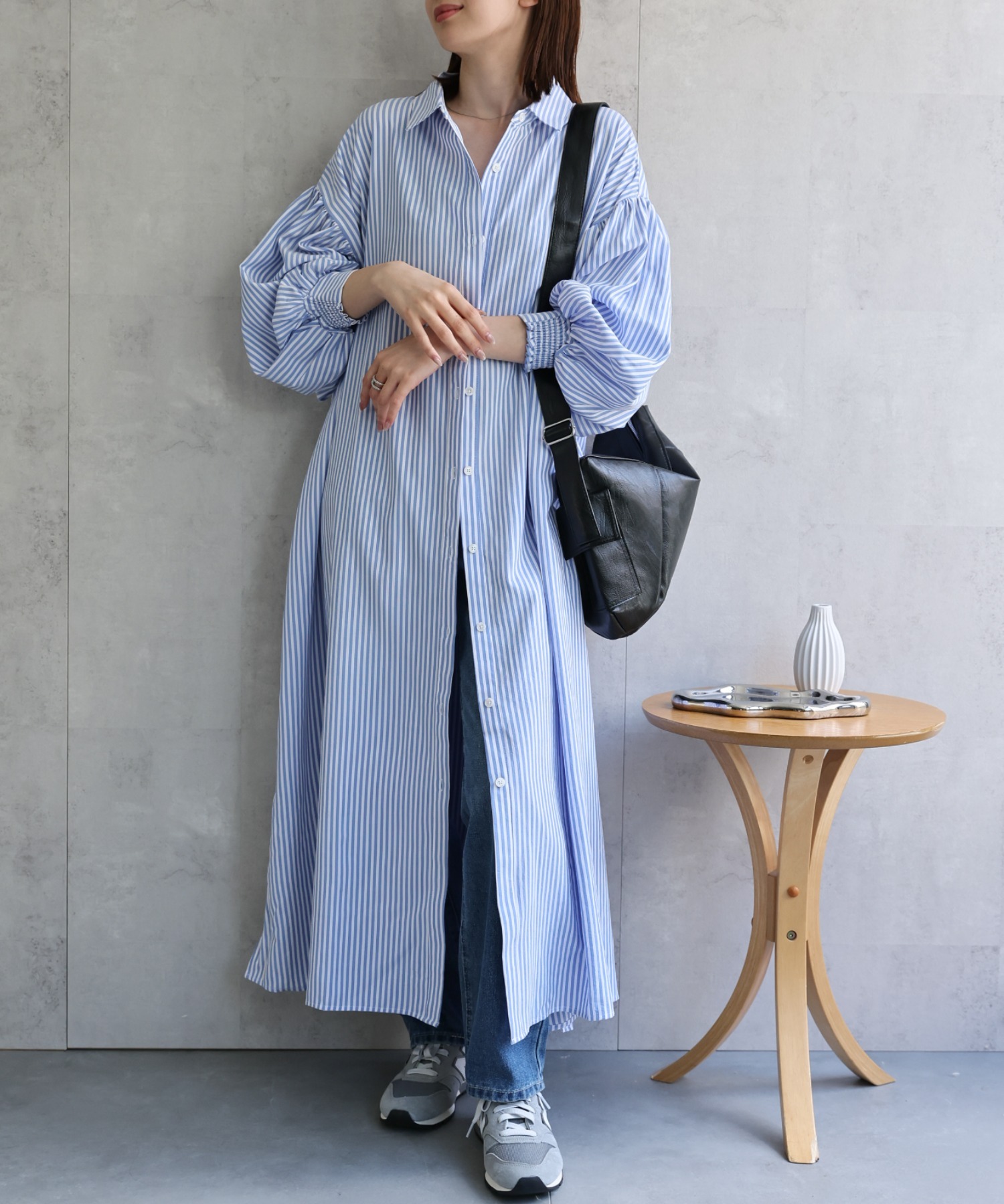 model：162cm 着用サイズ：F