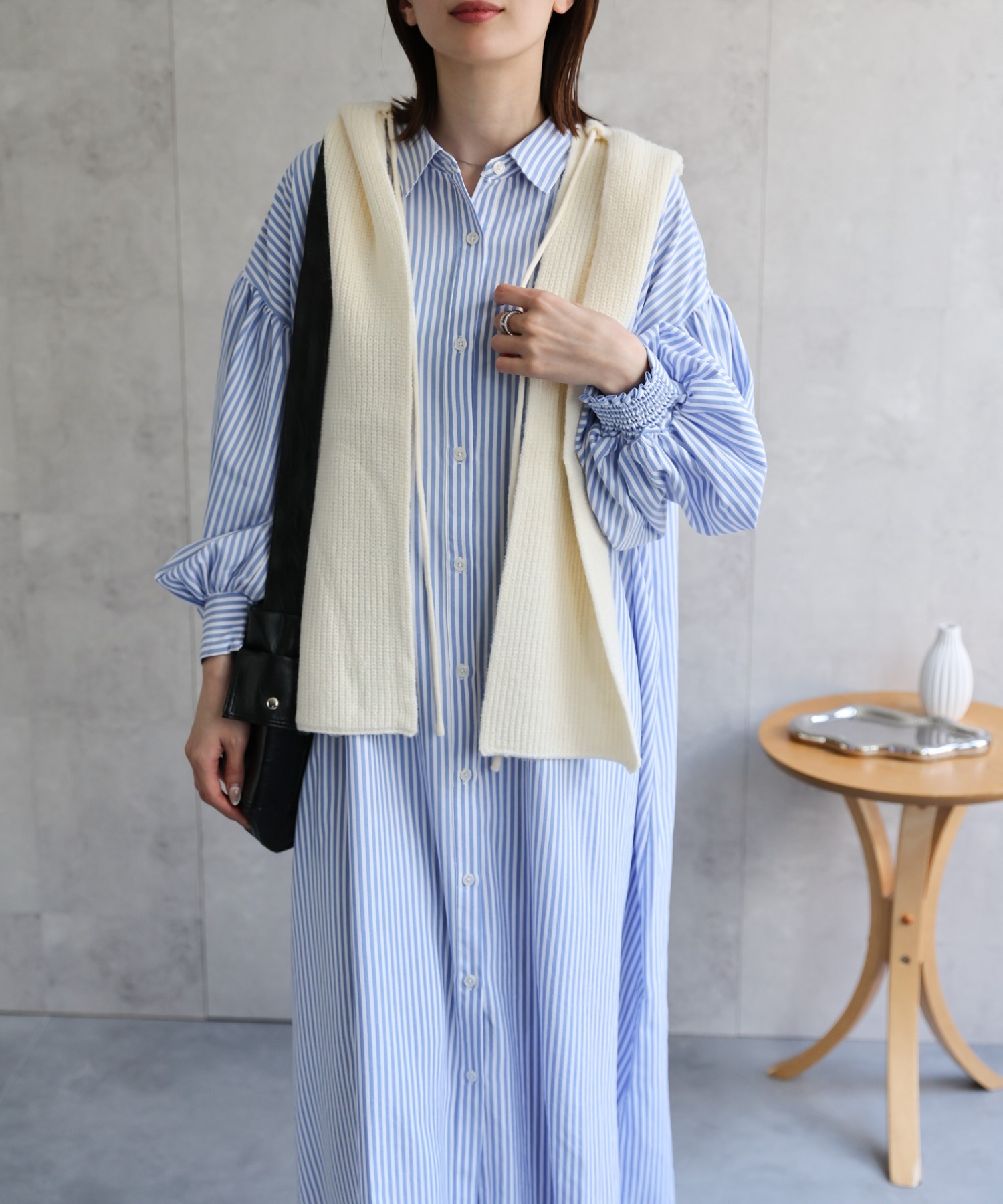 model：162cm 着用サイズ：F