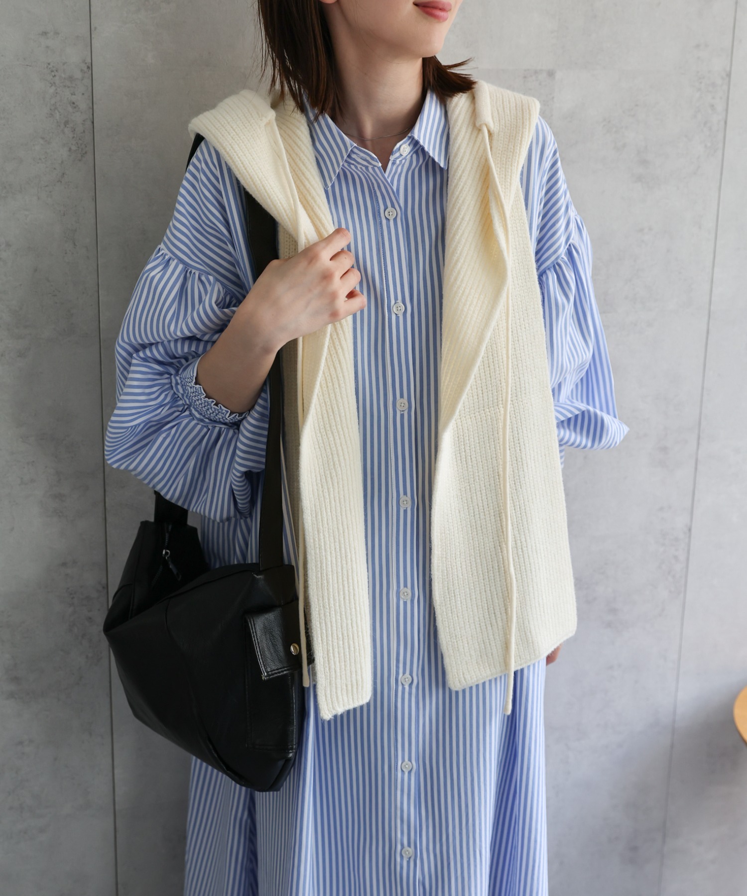 model：162cm 着用サイズ：F