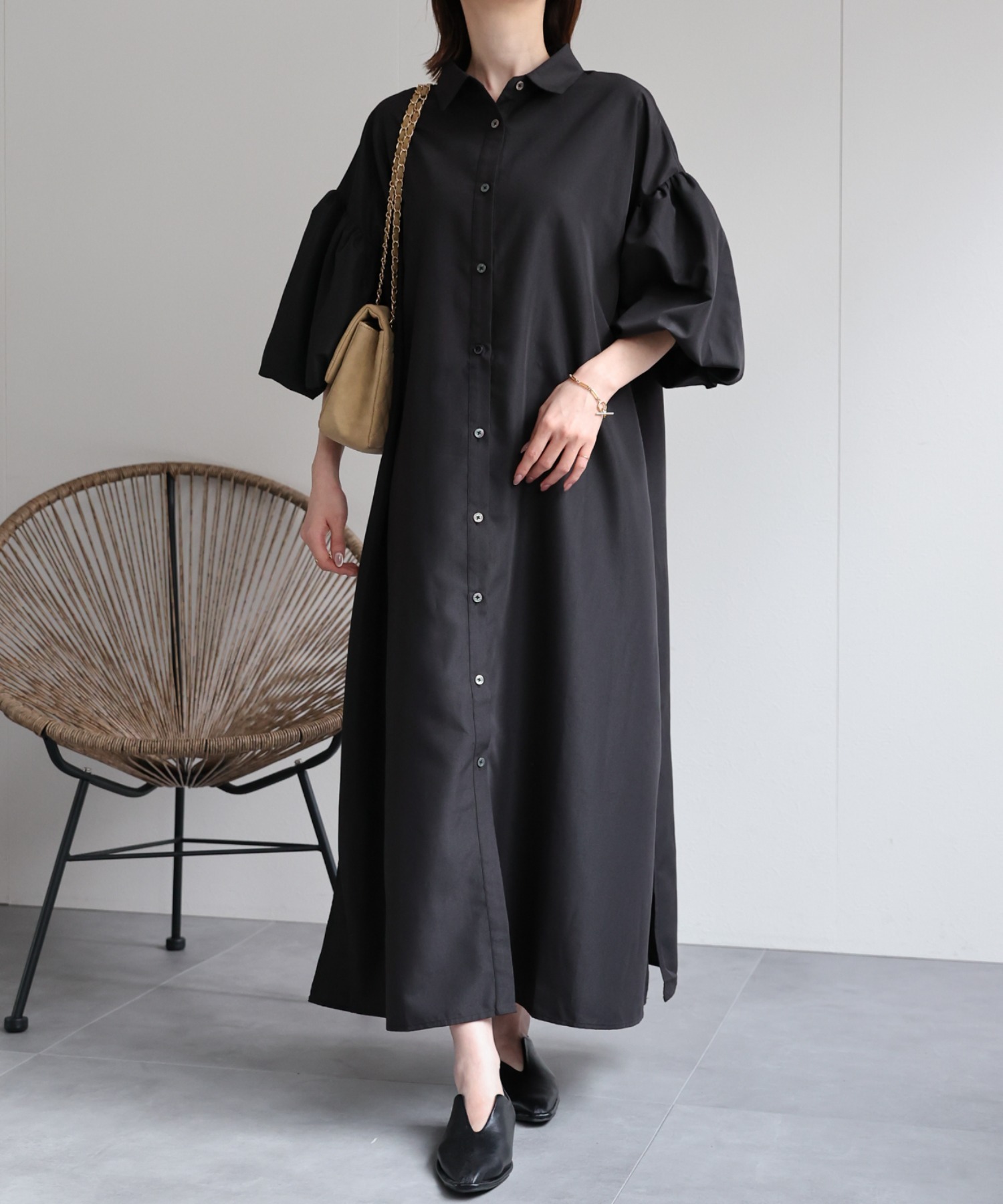 model：162cm 着用サイズ：F