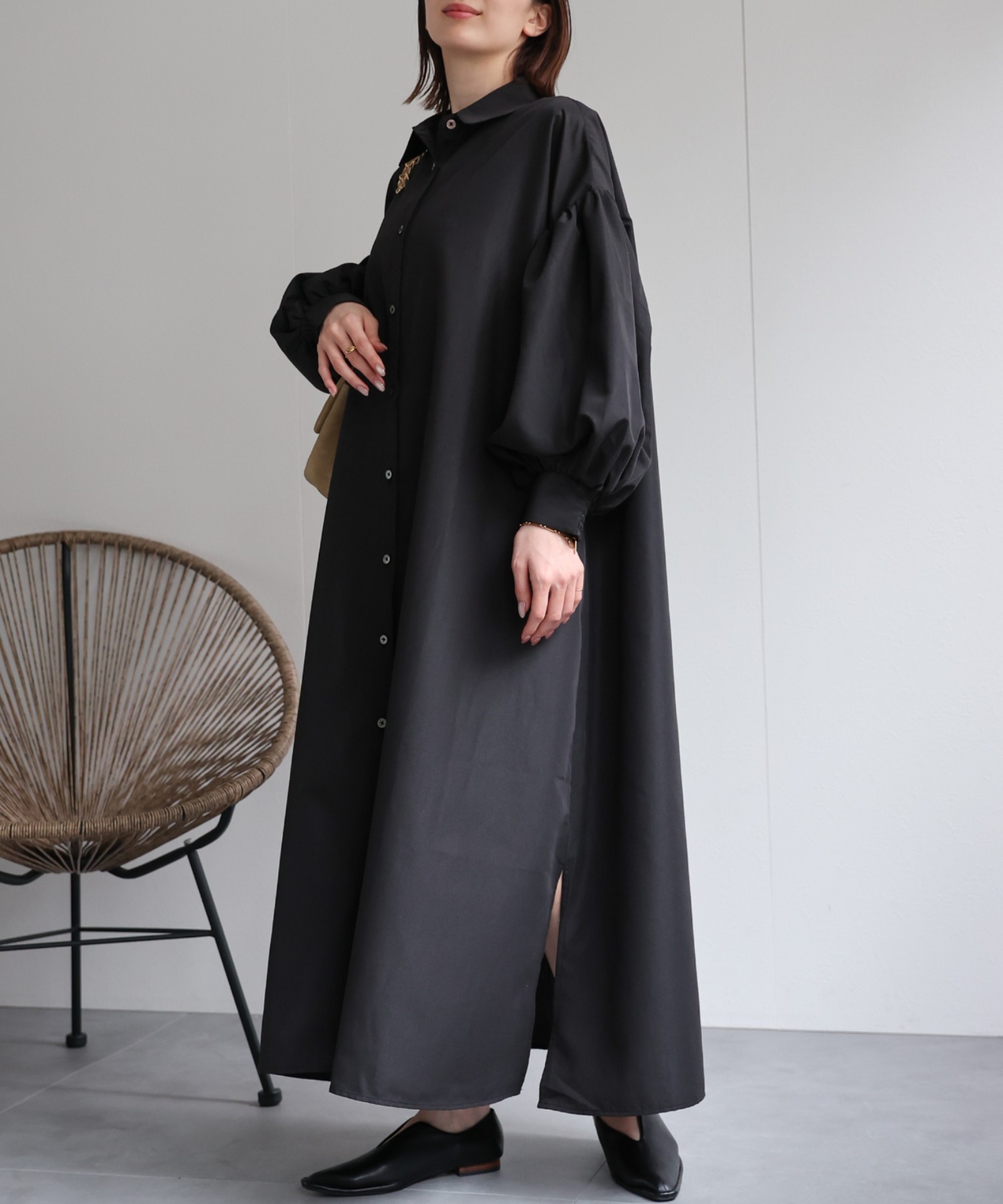 model：162cm 着用サイズ：F