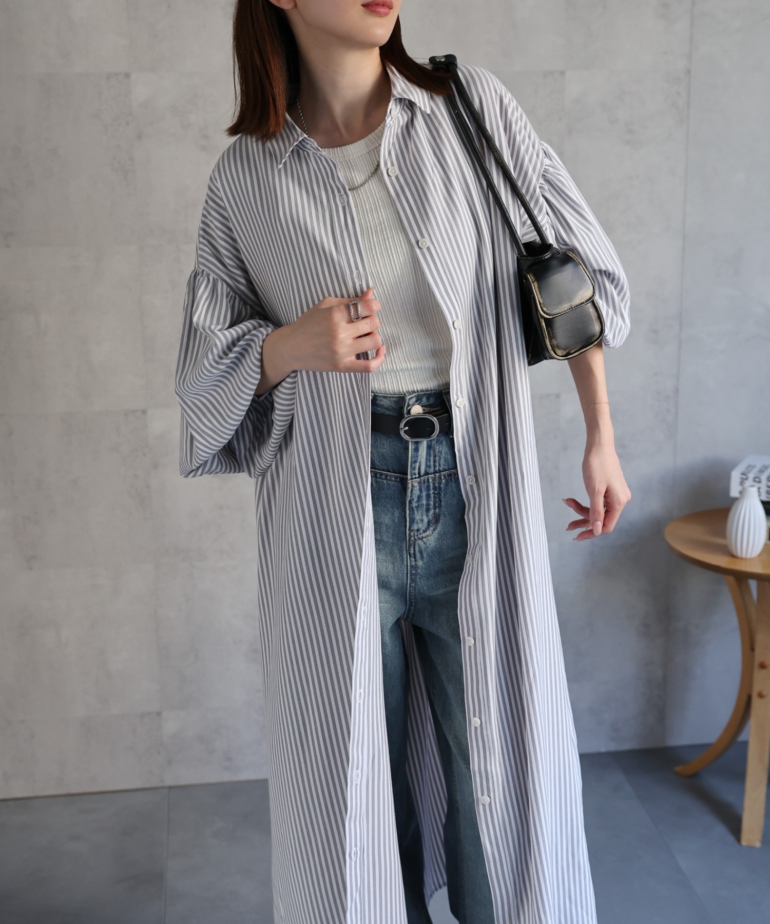 model：162cm 着用サイズ：F