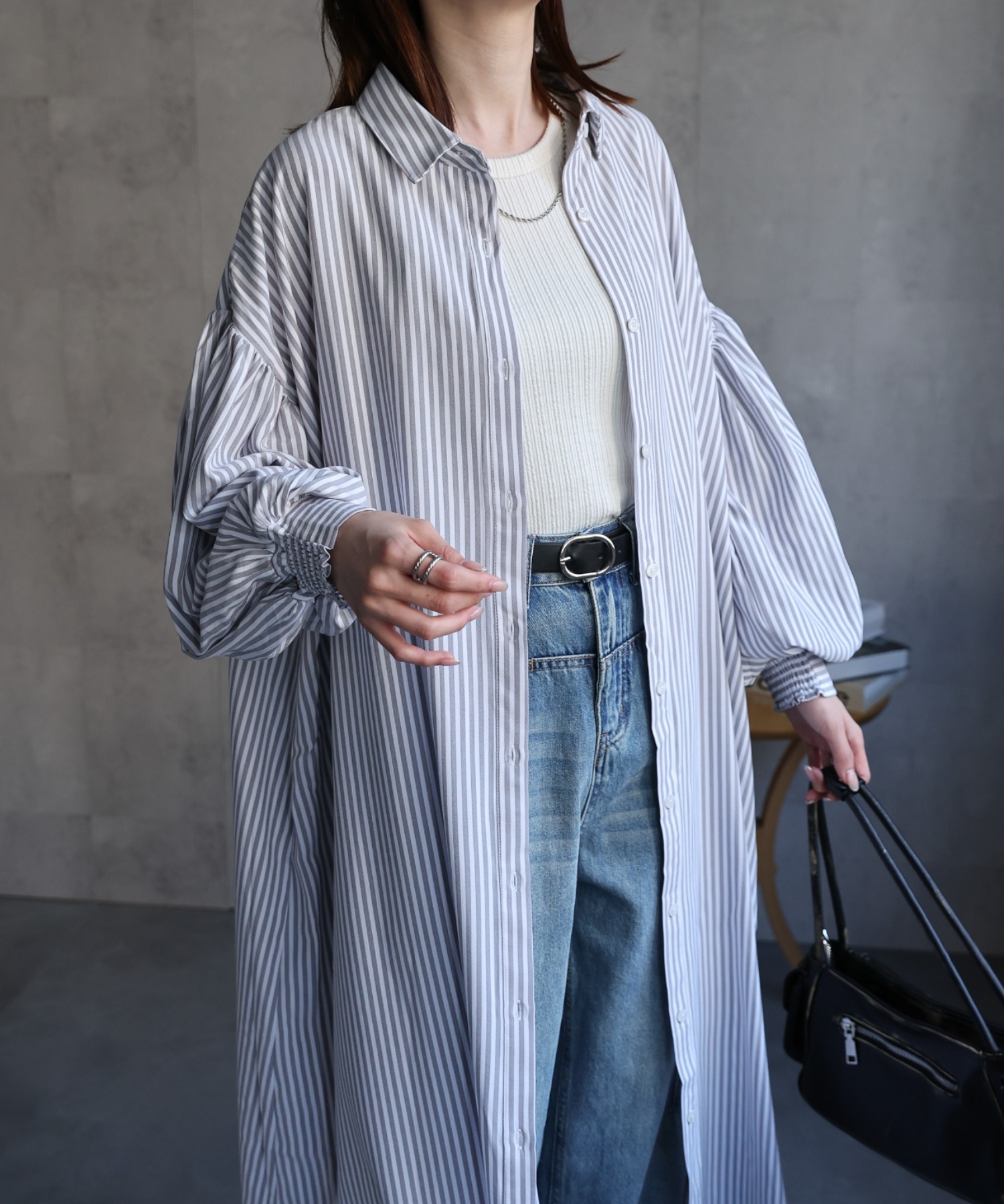 model：162cm 着用サイズ：F