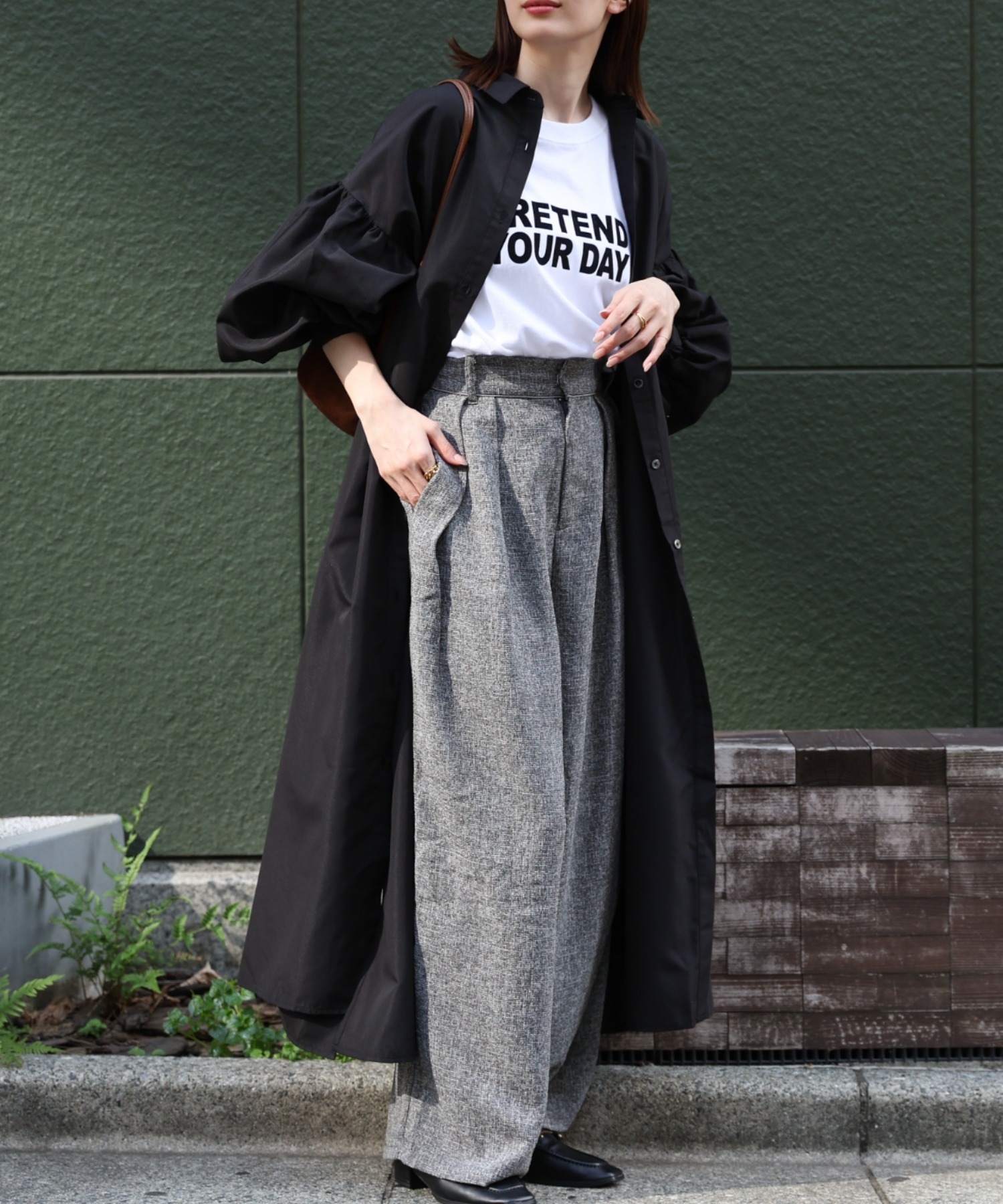 model：162cm 着用サイズ：F