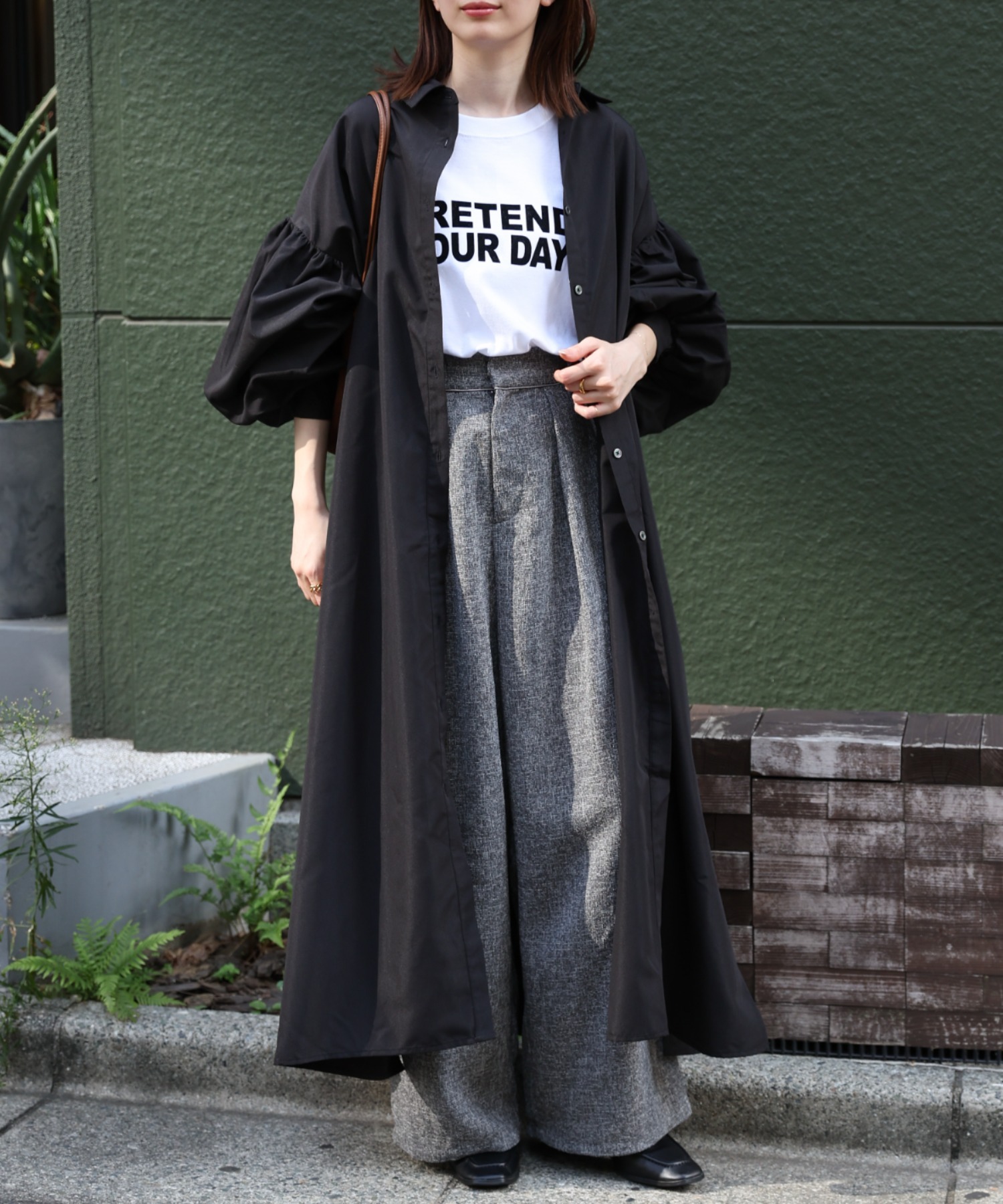 model：162cm 着用サイズ：F