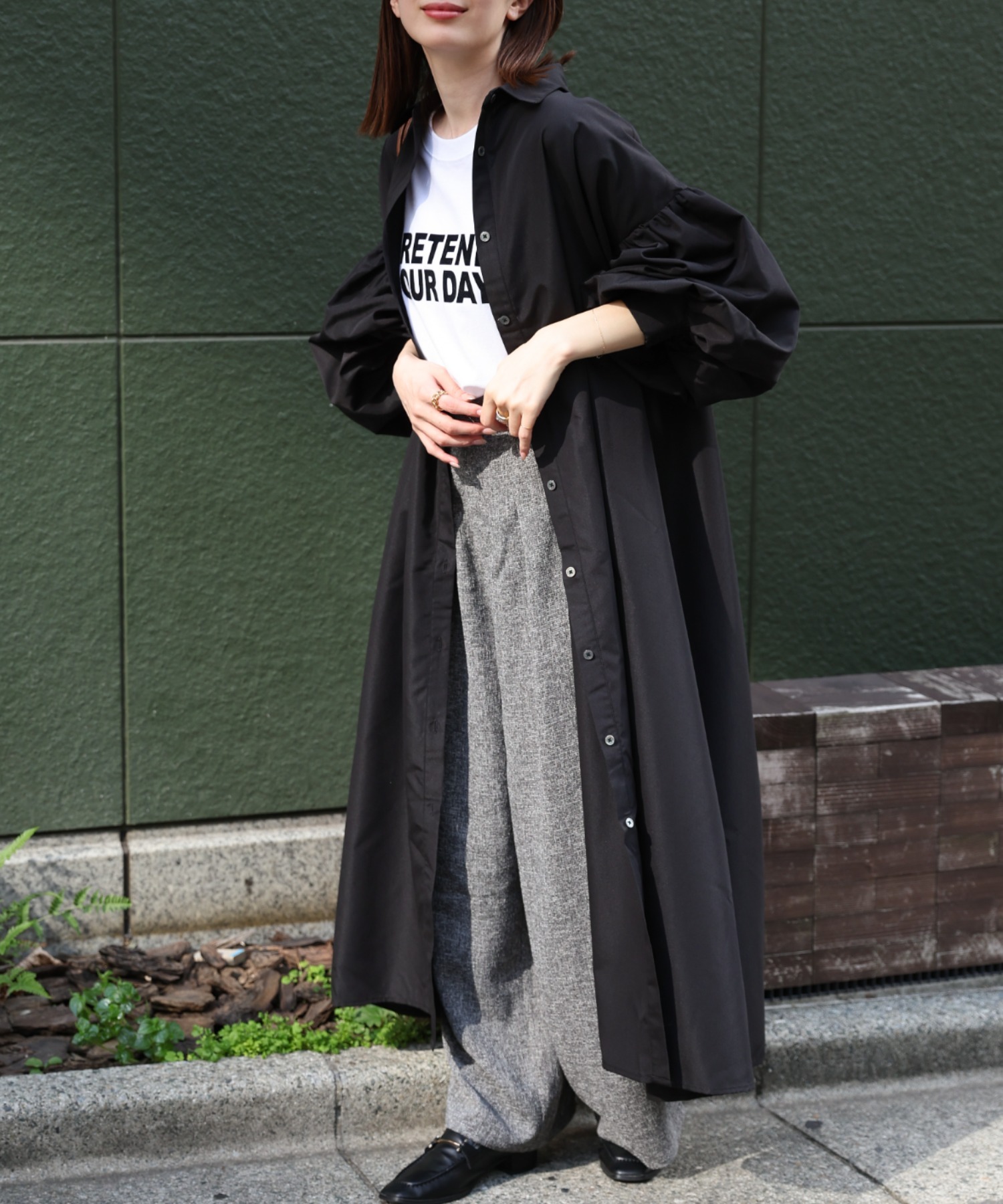 model：162cm 着用サイズ：F