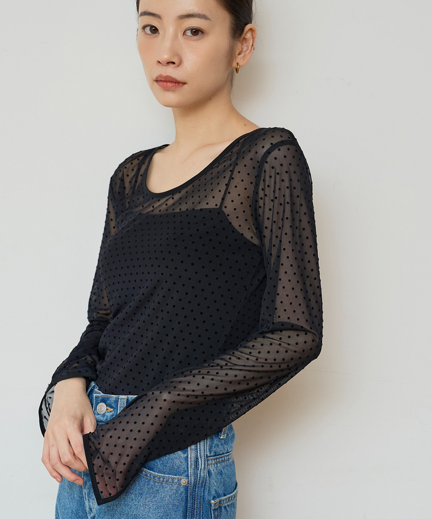 model：H162　着用サイズ：F