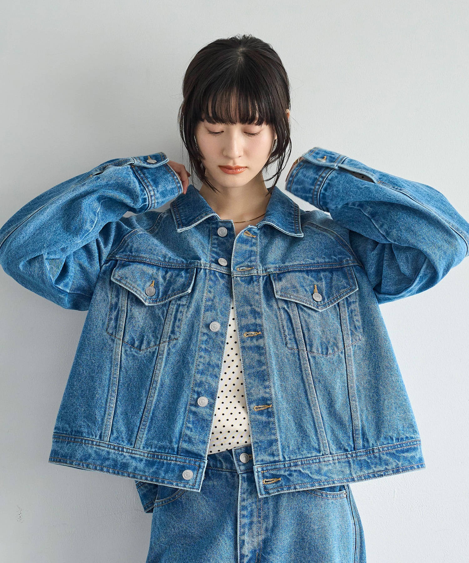 model：H166　着用サイズ：F