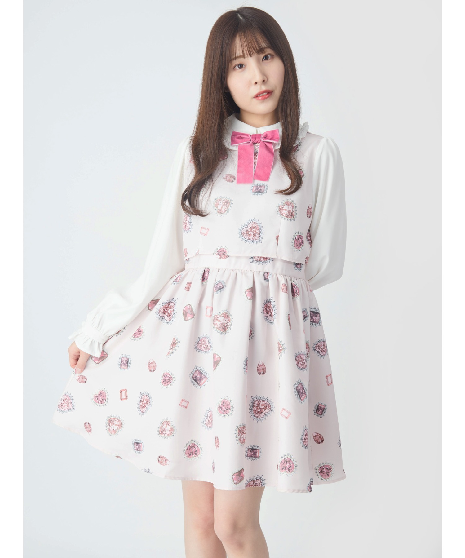Heartｊewel セットアップ風ワンピース 人気上昇中