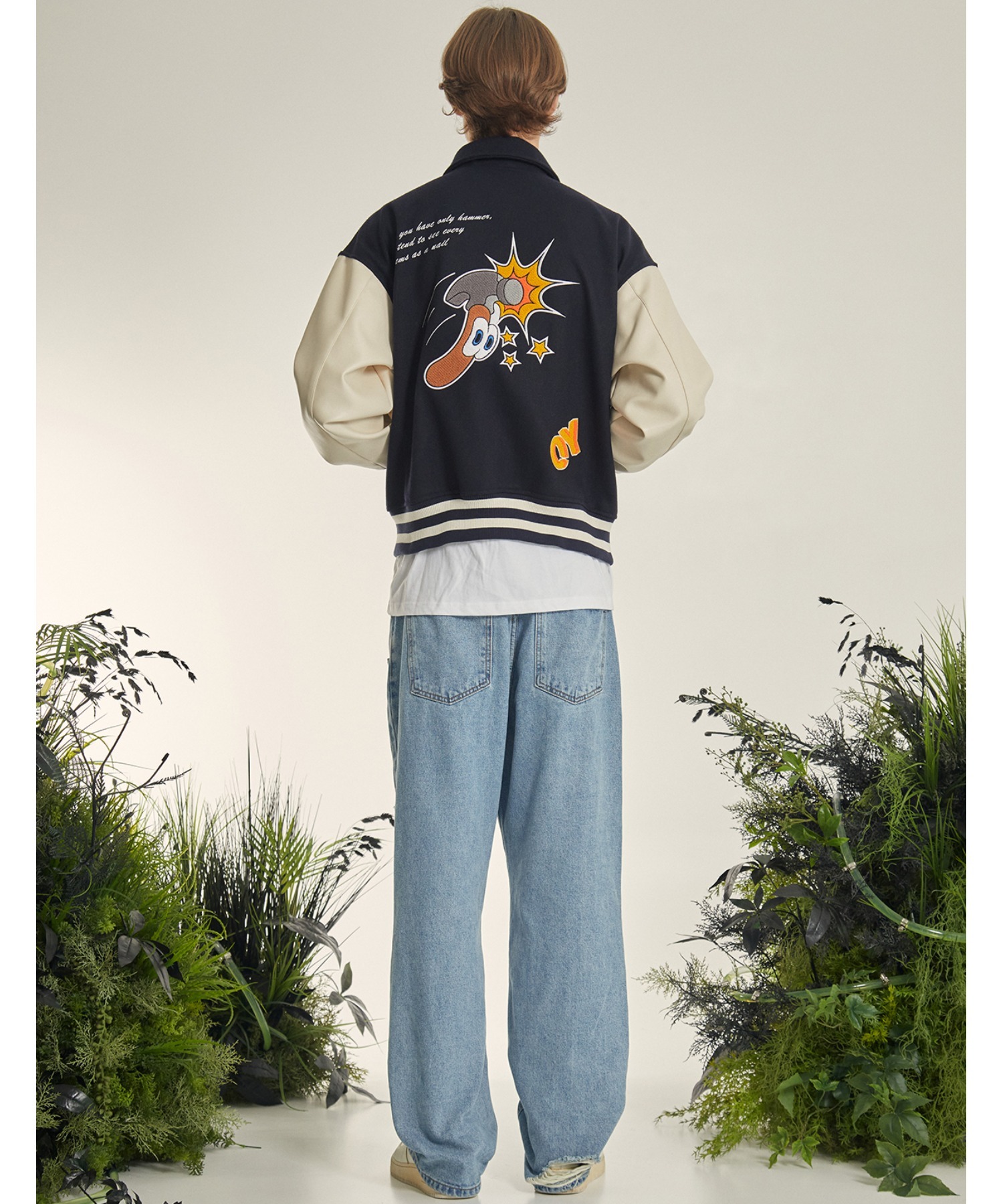 OY/オーワイ』HAMMER BOY VARSITY JACKET/ハンマーボーイ ワッペン