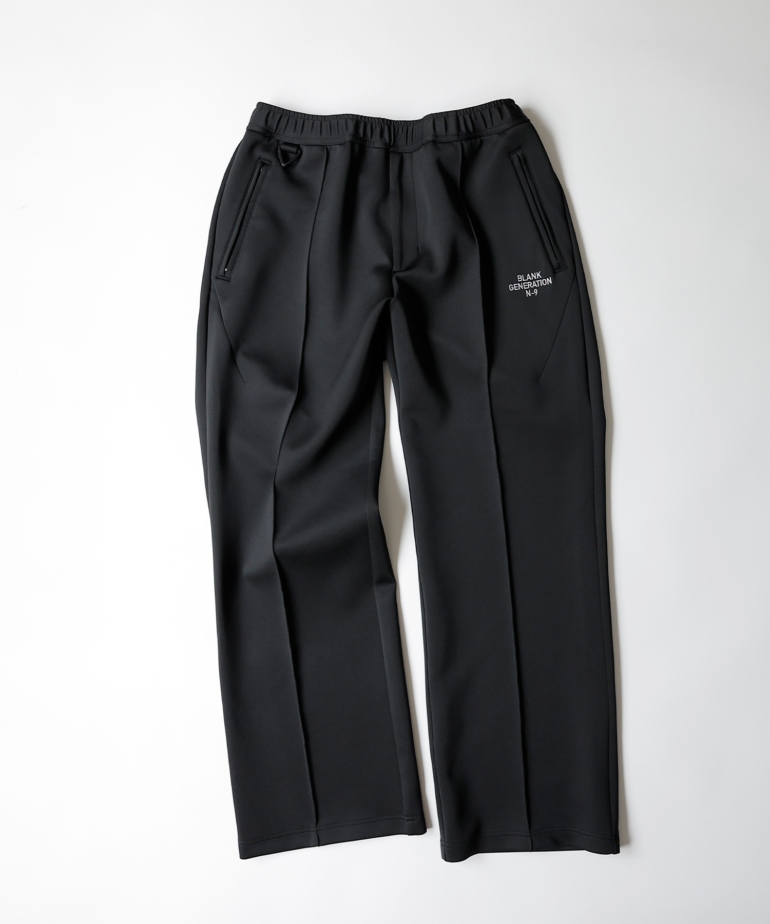 NUMBER (N)INE/ナンバーナイン JERSEY PANTS/シリコンプリント センタープリーツ ジャージ トラックパンツ