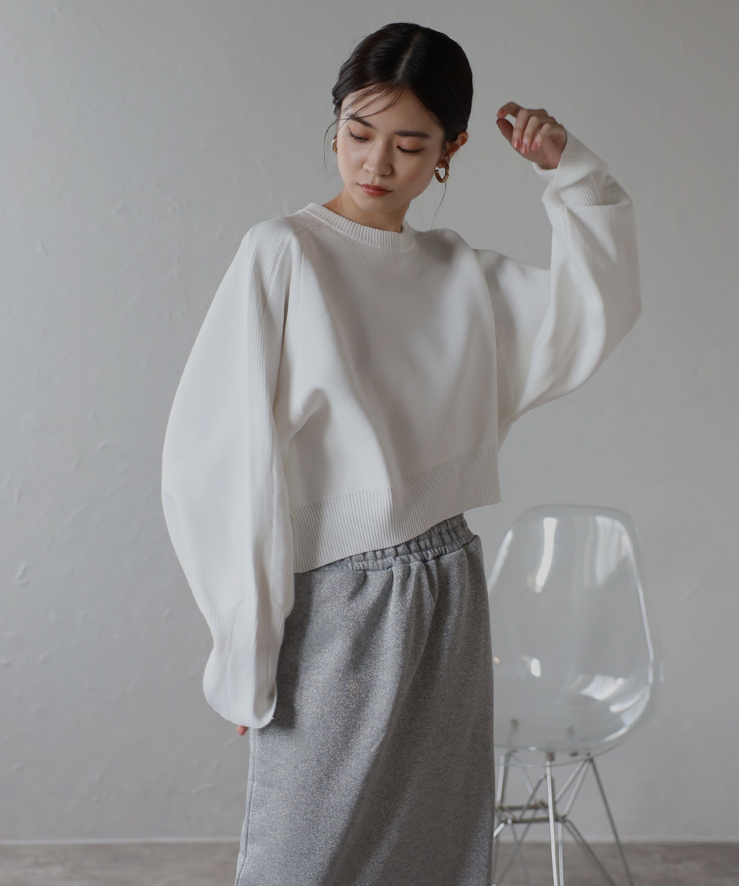 model：H160 着用サイズ：FREE