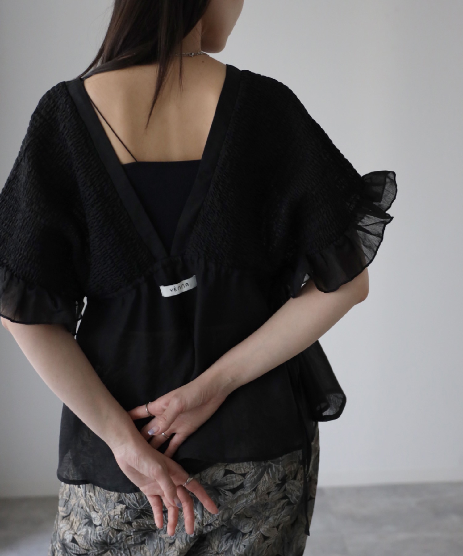 model：164cm, 着用サイズ：FREE