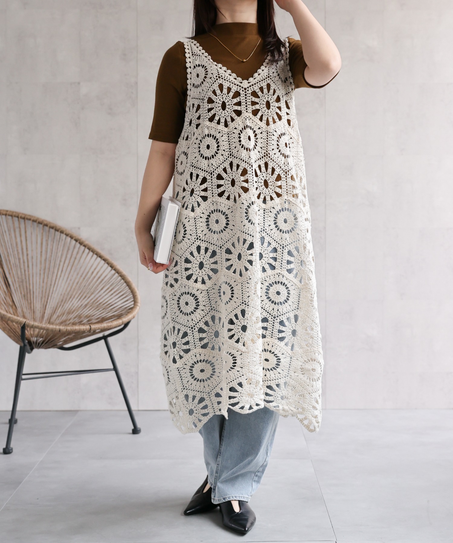 model：158cm 着用サイズ：FREE